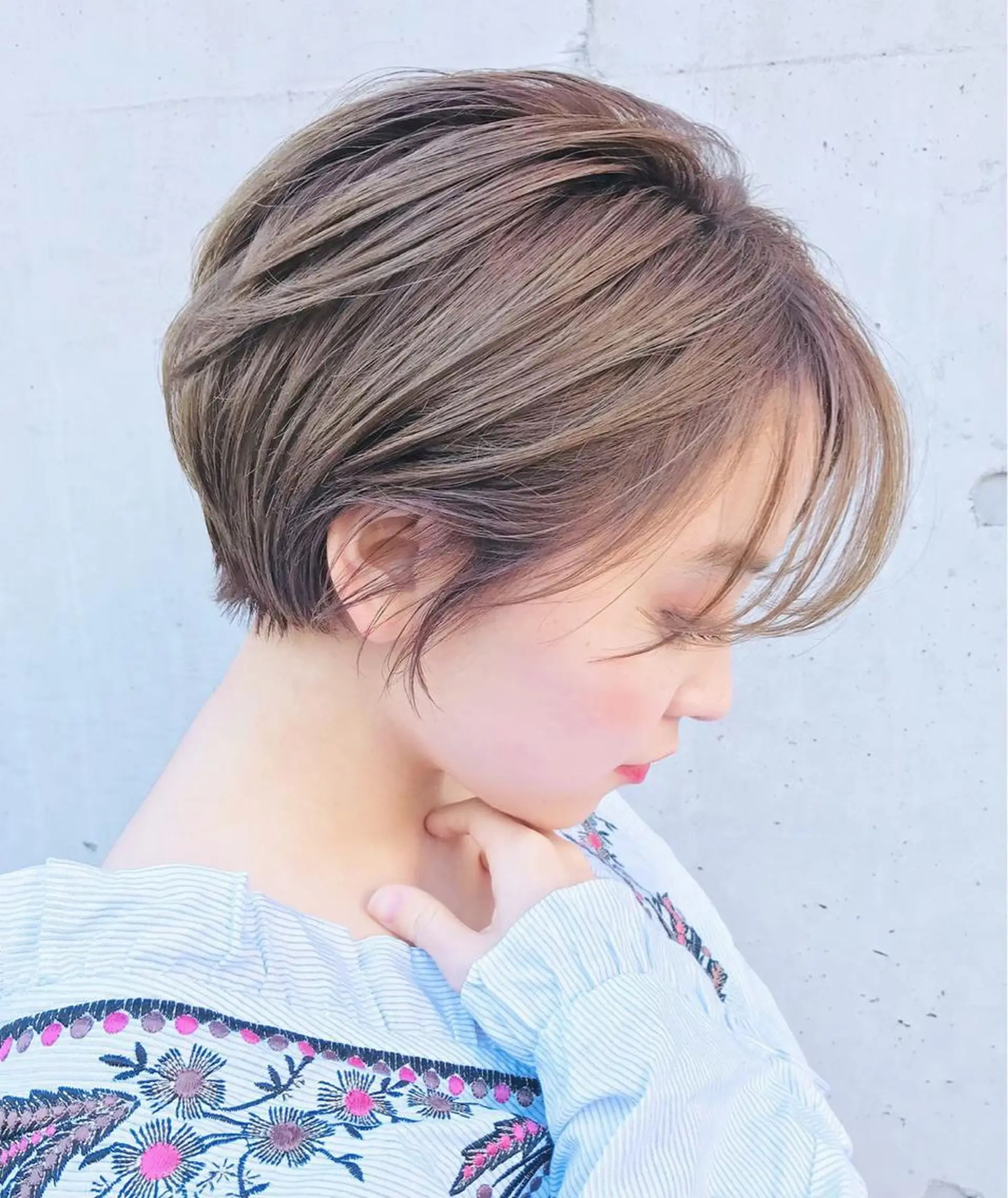 ショート liberté リベルテ所属・韓国ヘア/髪質改善 レイヤーカット/会田のヘアスタイル