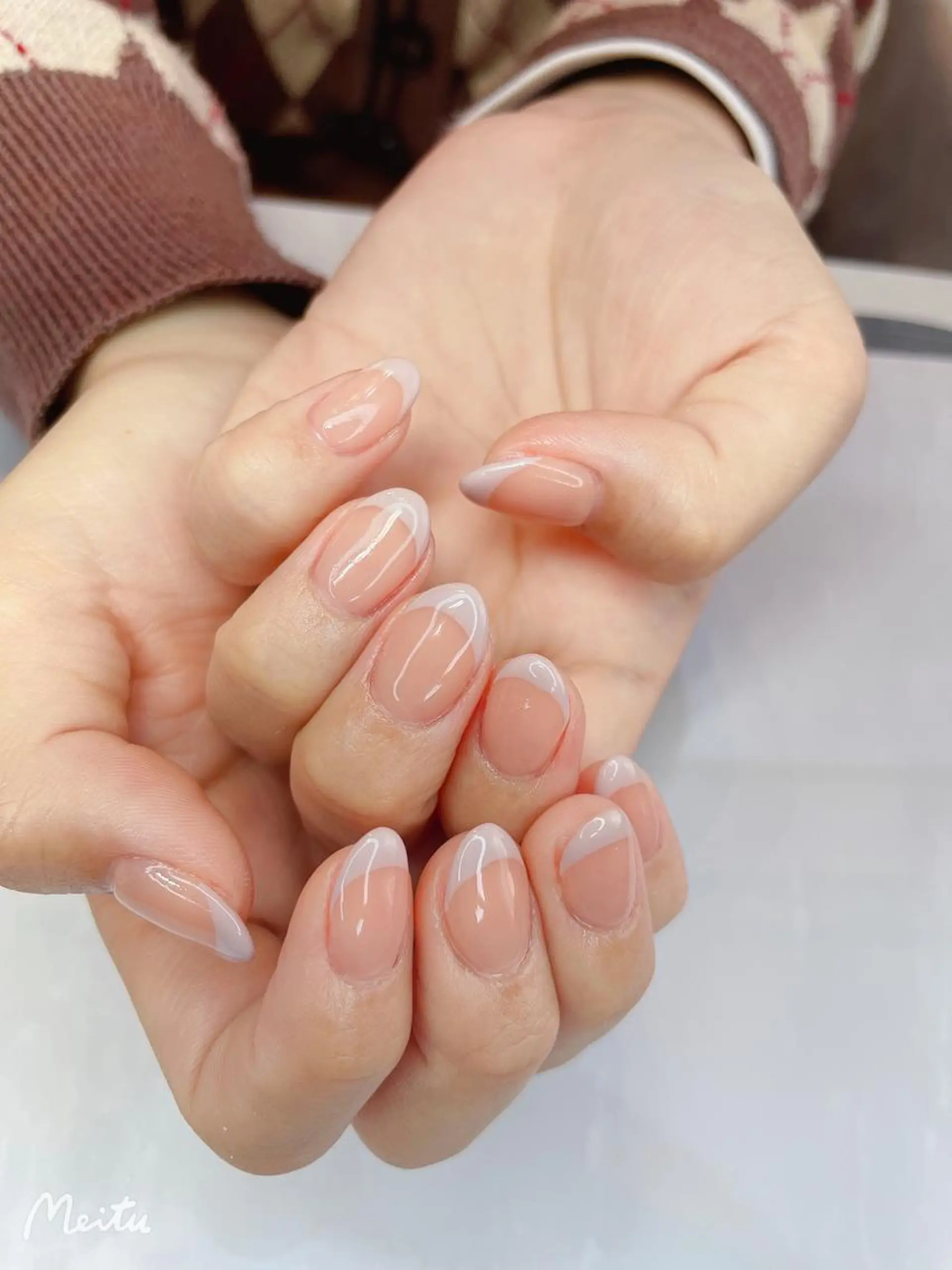 ネイル クリアネイル 長さ出し フットネイル フレンチネイル ジェルネイル Moana Nail 長さだし専門店のネイルデザイン