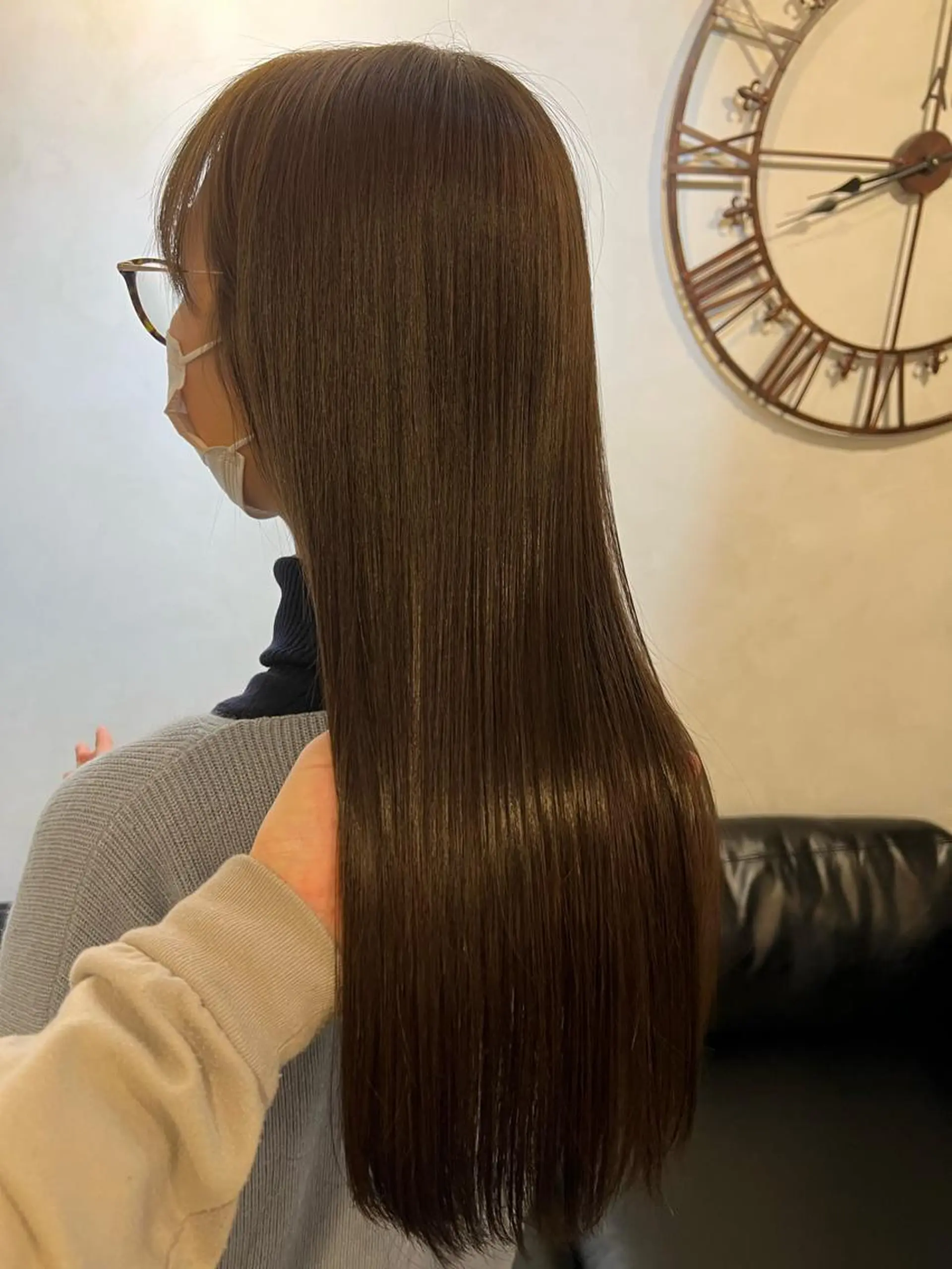 セミロング カラー バレイヤージュ ミストバング ブリーチ ケアブリーチ  フェイスフレーミング カット ヘアカラー トリートメント ヘッドスパ AUBE HAIRazul吉祥寺所属・髪質改善✨幹細胞✨ ウルツヤ🌈清水　祥のヘアスタイル
