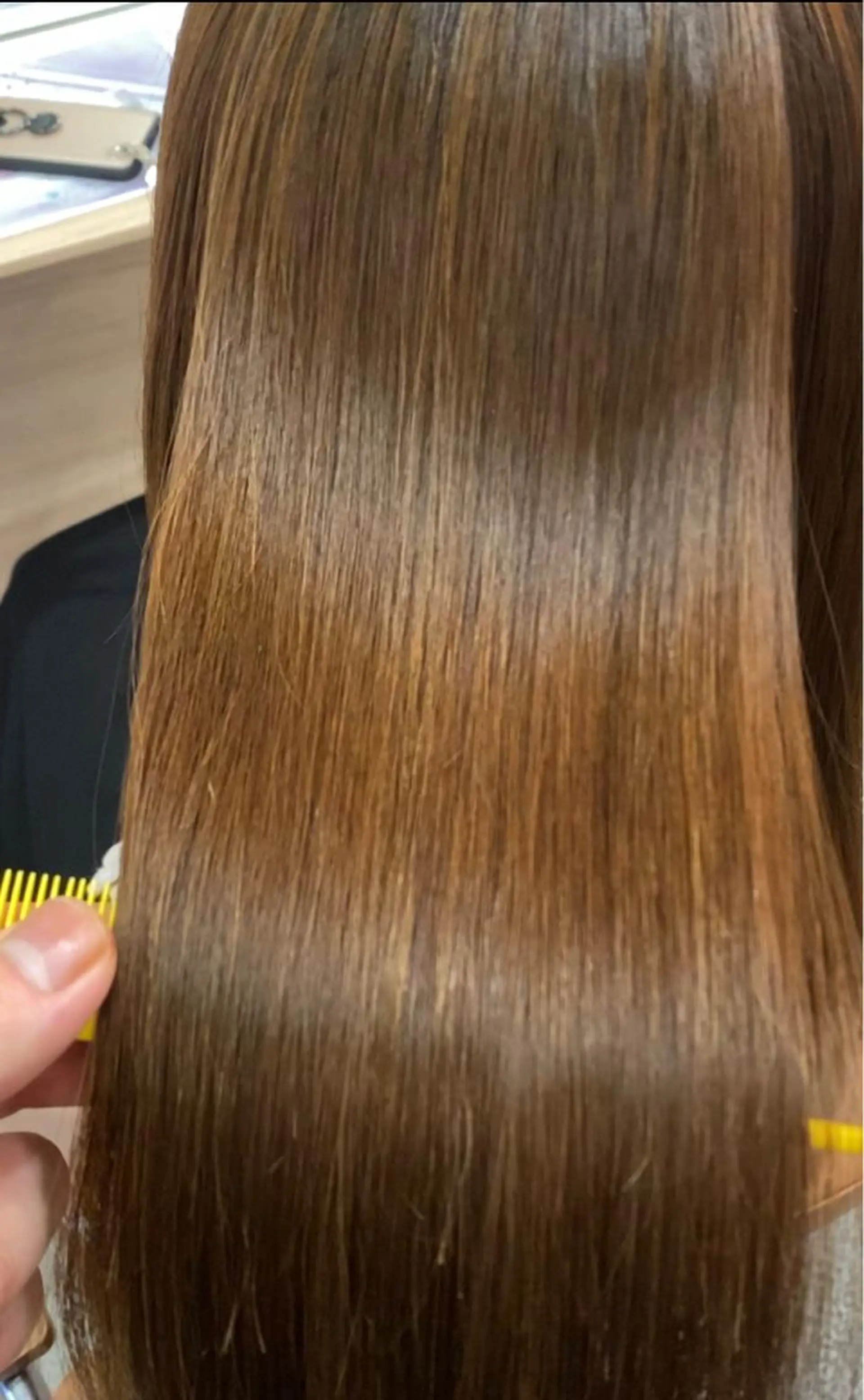 ロング 縮毛矯正 カット ヘアカラー トリートメント CHAINON 木原崇了のヘアスタイル
