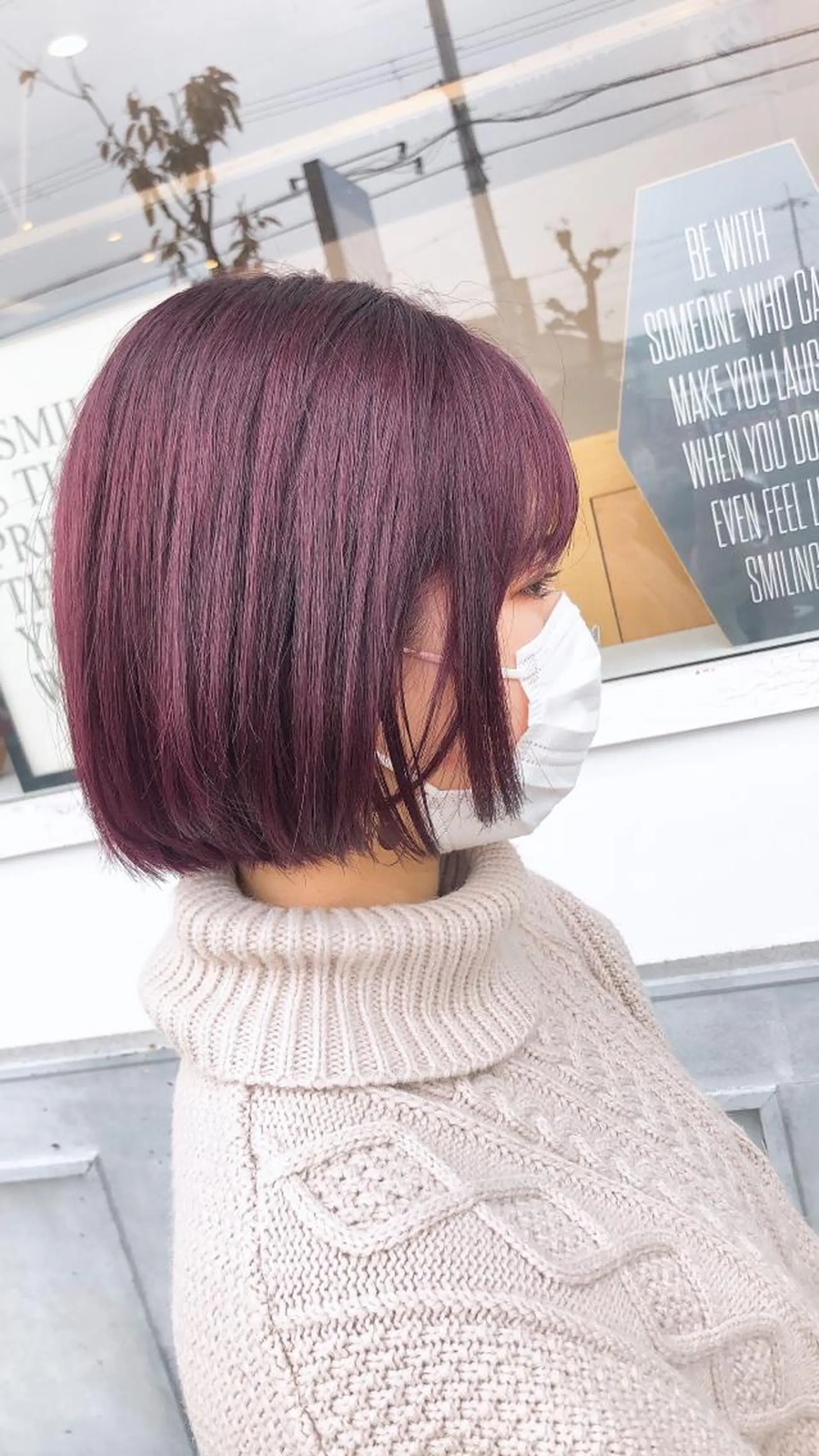 カラー ピンクカラー 三村 桜生のヘアスタイル