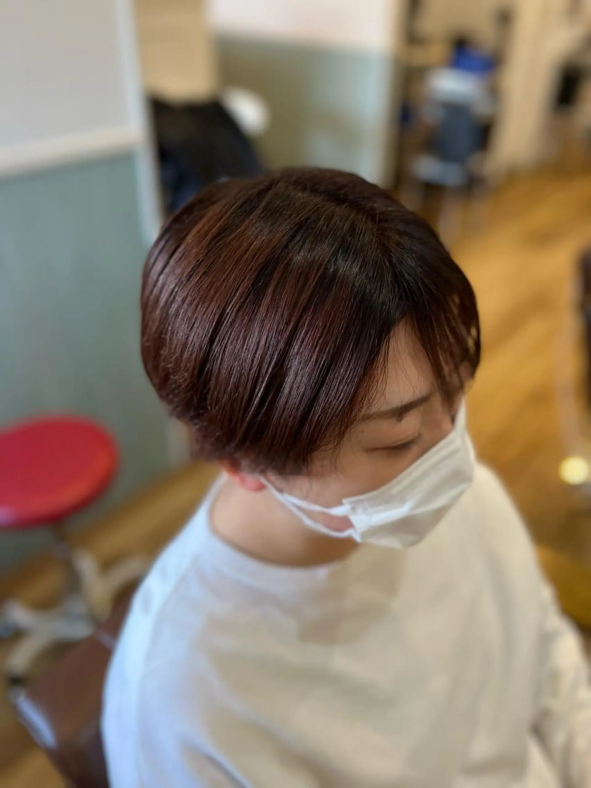 ショート カラー ブラウンカラー ピンクカラー 美容室Class所属・🐰ハイトーンカラー 畠山　渡🐰のヘアスタイル