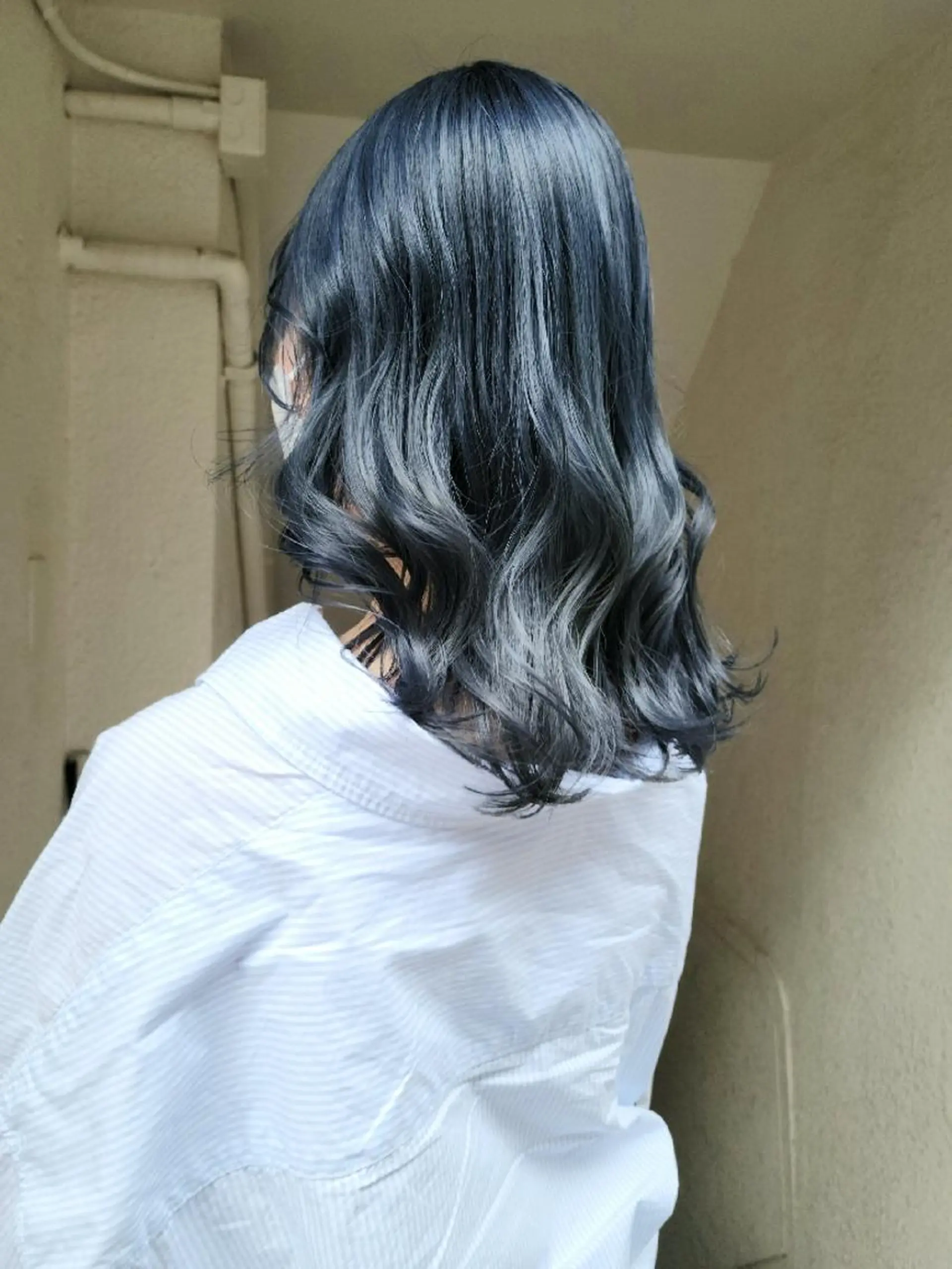 セミロング カット ヘアカラー トリートメント 🇰🇷透明感×ハイ トーン🌟tomoのヘアスタイル