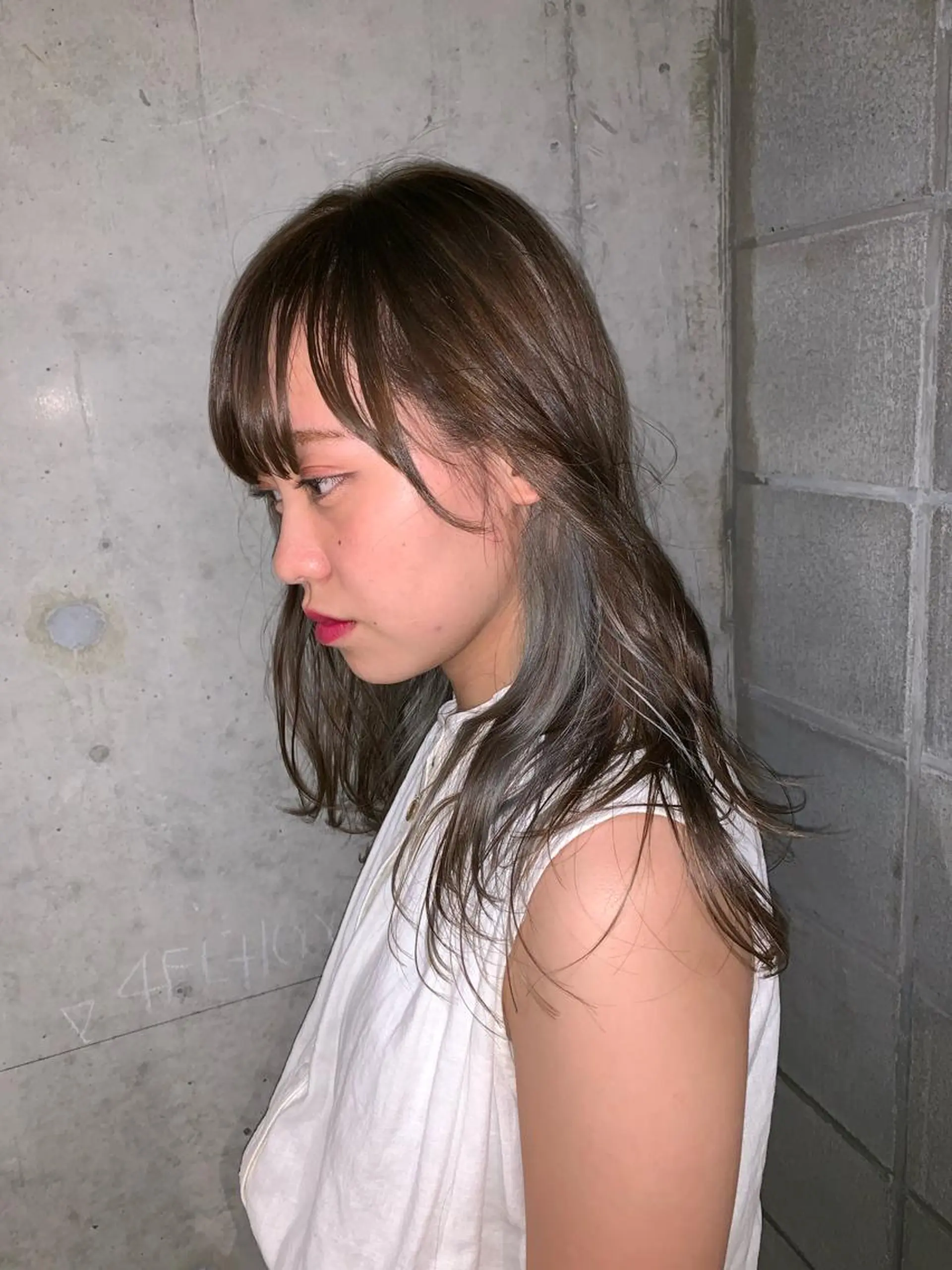 セミロング カラー ブリーチ インナーカラー カット ヘアカラー トリートメント ヘッドスパ パルタージュ大宮East所属・✨森下 直弥✨ 店長🤩のヘアスタイル