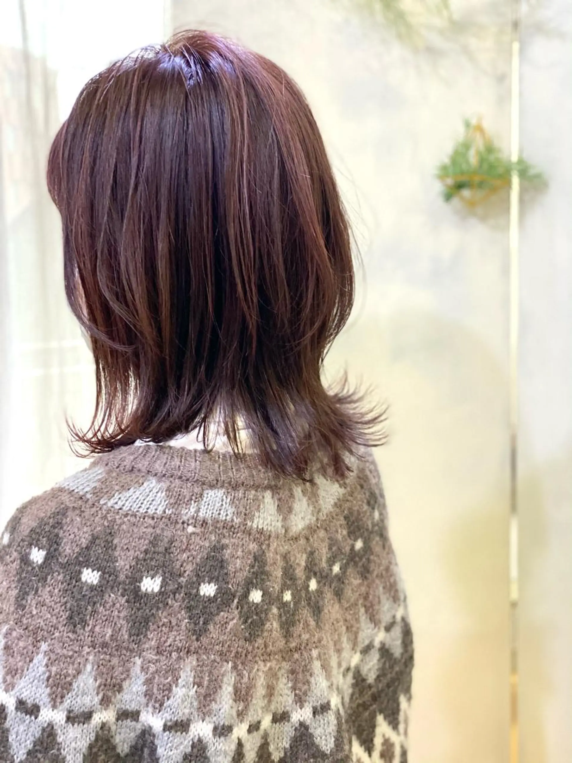 ミディアム カラー ショート/ハイライト /白髪ぼかし🌿松本のヘアスタイル