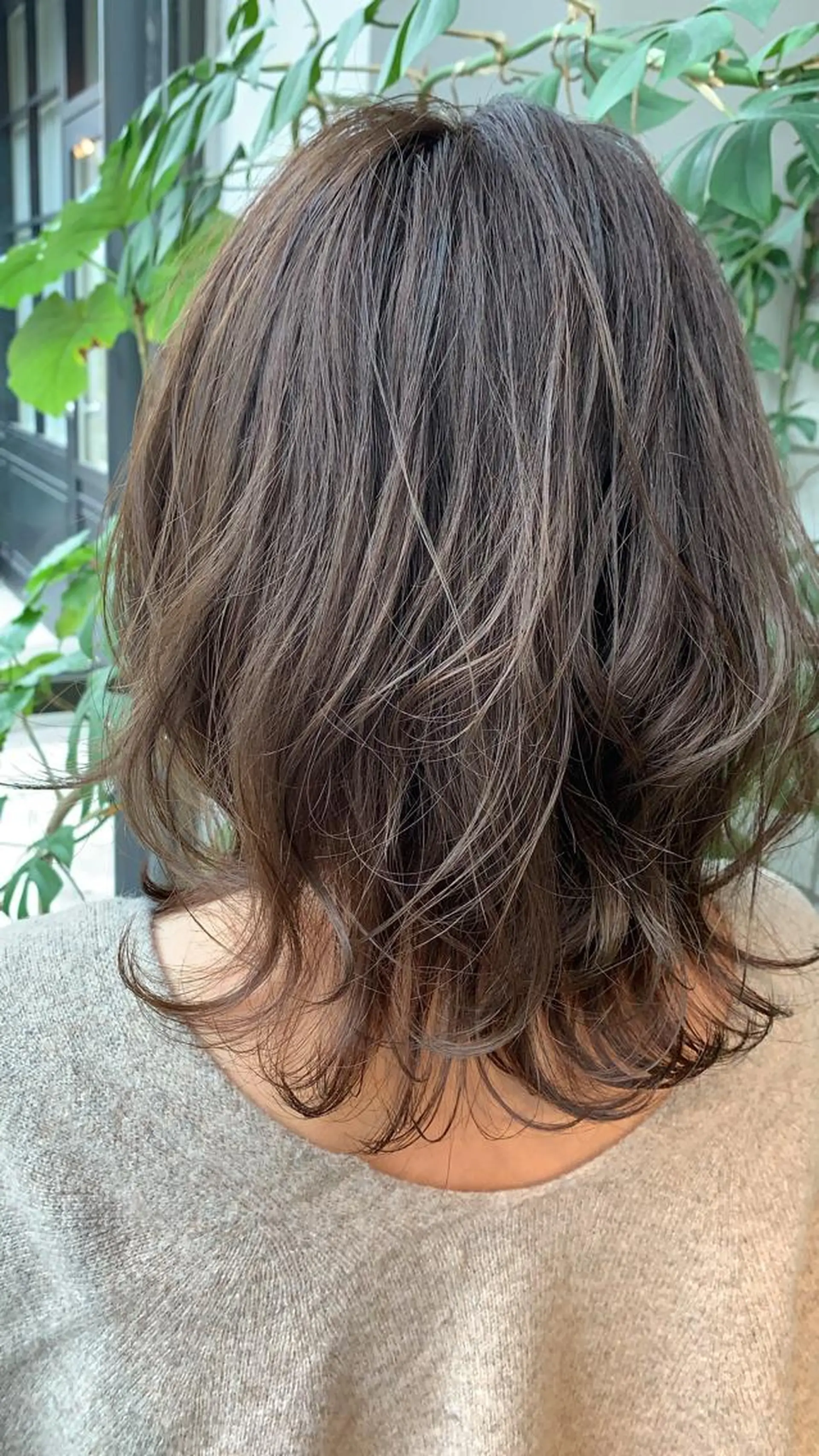 ミディアム ハイライト ヘアカラー 松本 夏海のヘアスタイル