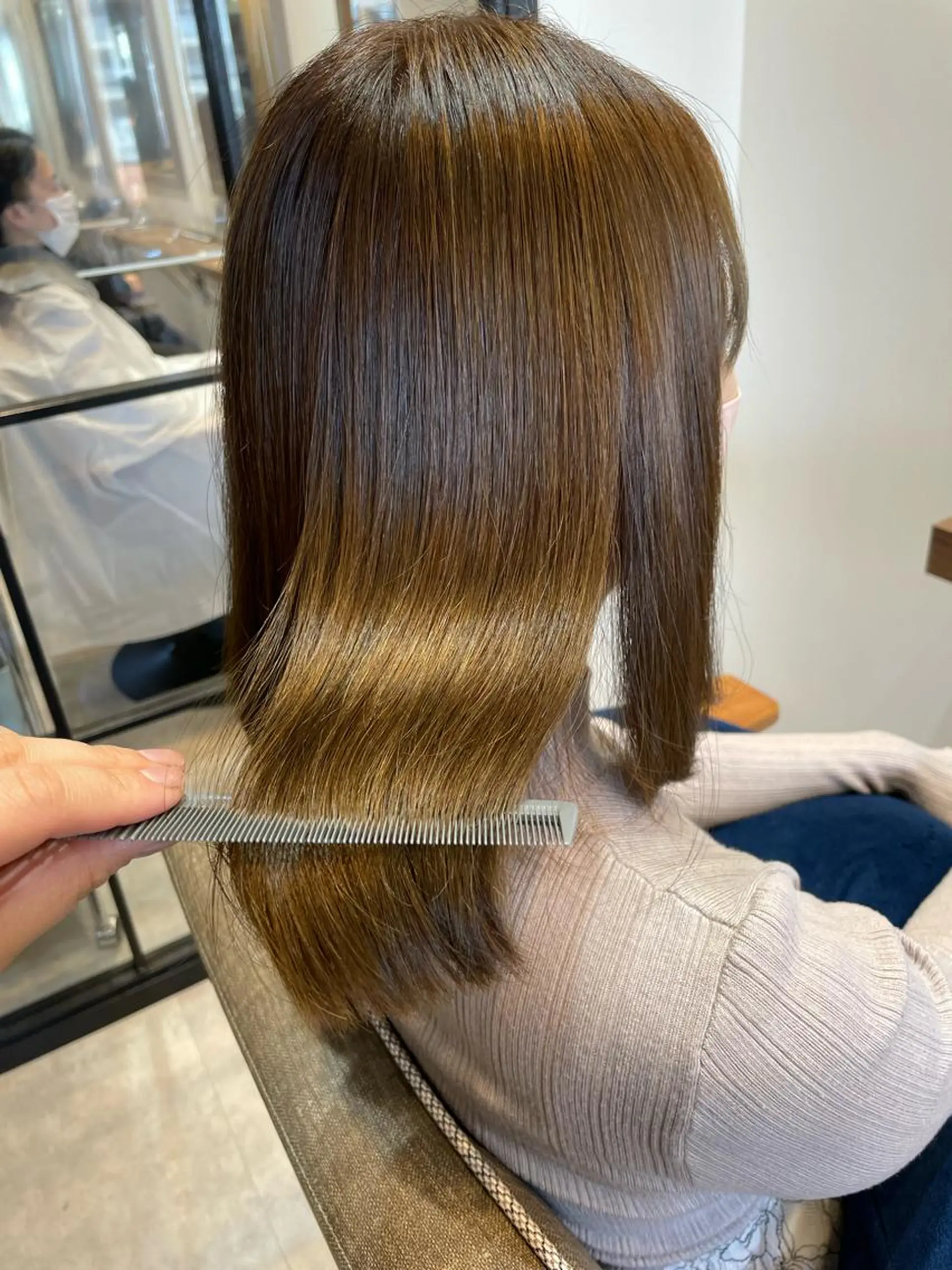 ショート カット ヘアカラー 縮毛矯正 N°rico川喜田 里衣のヘアスタイル