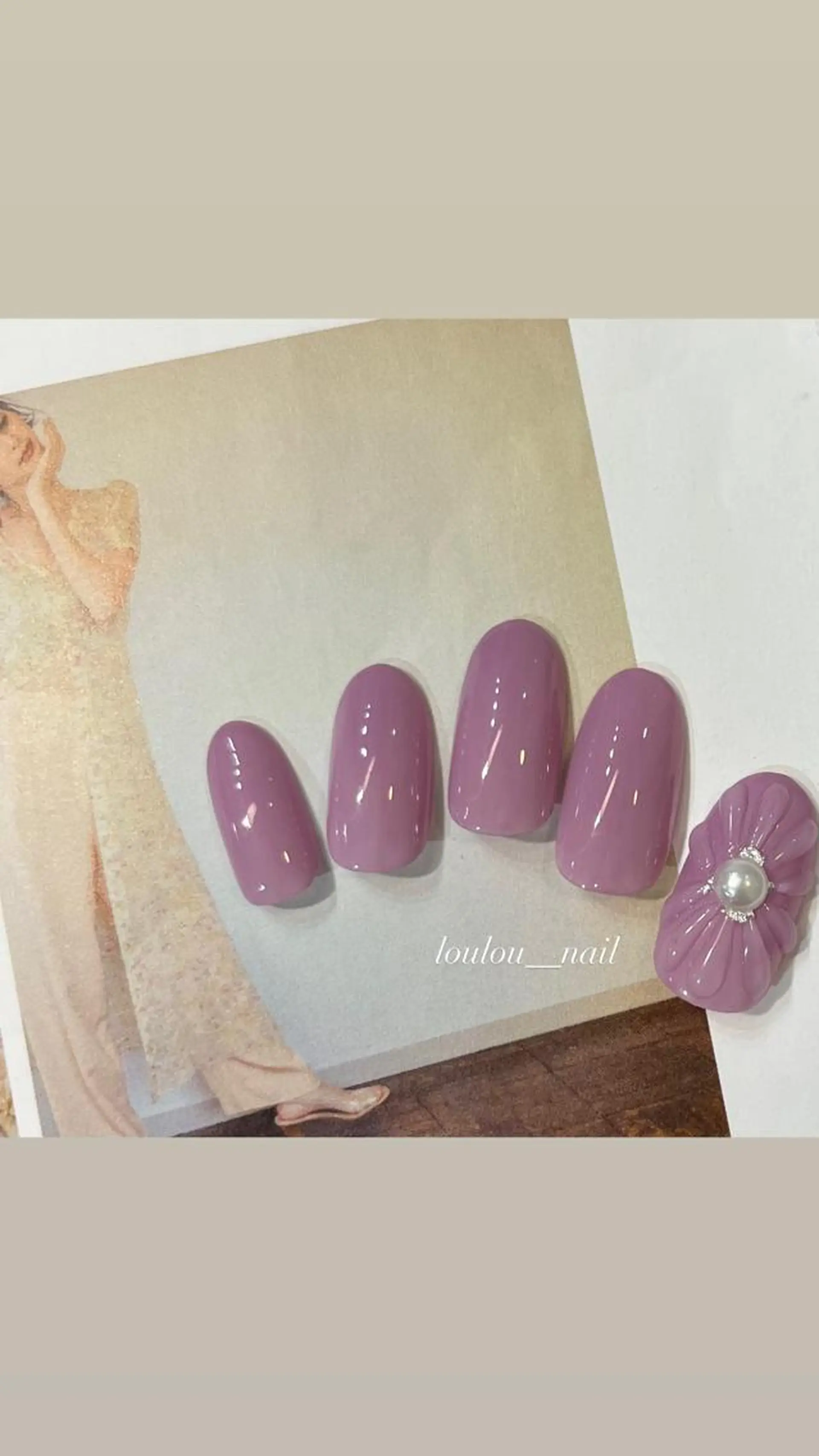 ネイル フラワーネイル ぷっくりネイル ハンドネイル ハンドケア loulou _nail所属・葛西 知佳のネイルデザイン