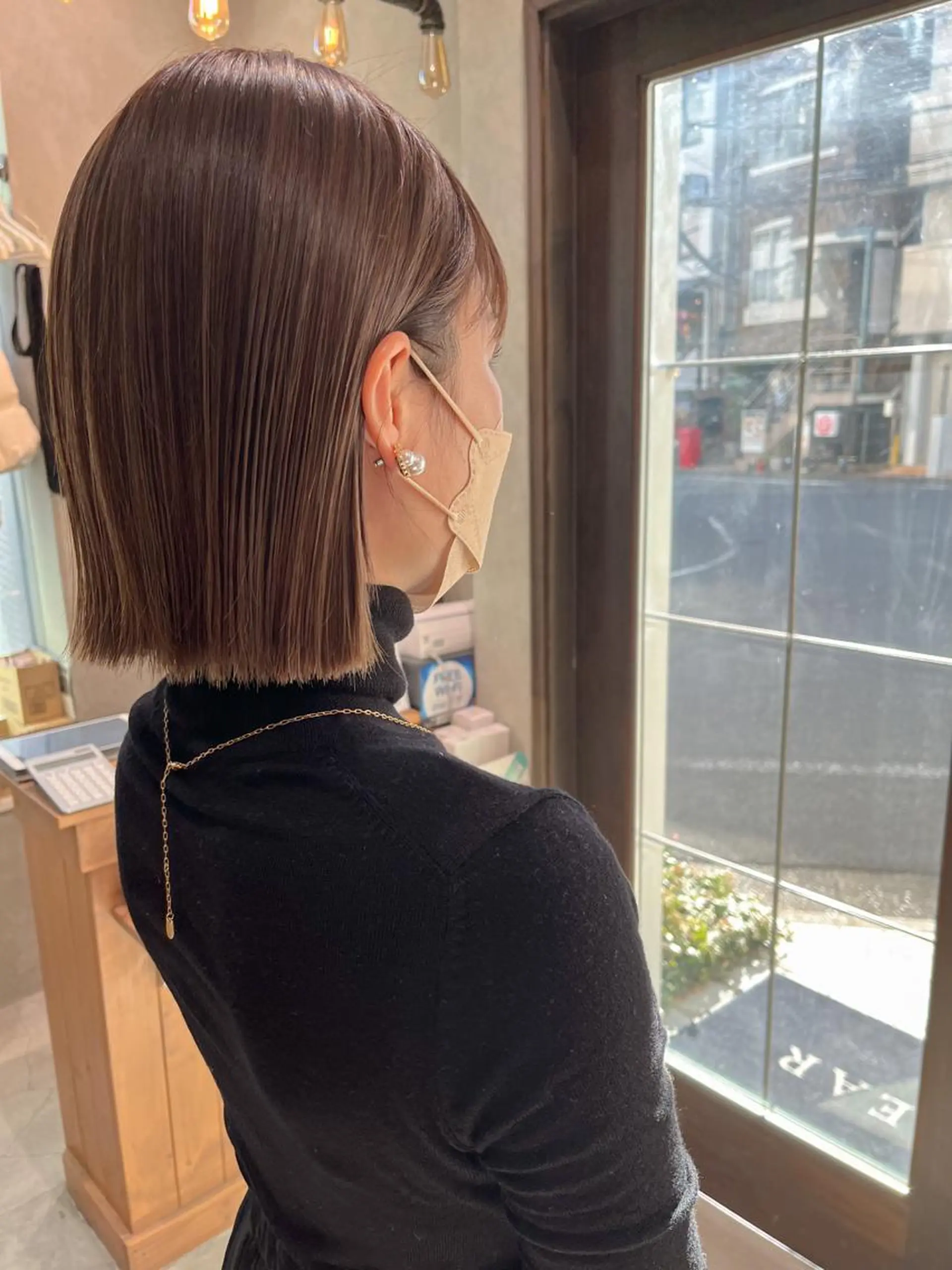 ショート カラー ベージュカラー ボブ stylist  ＊ mahoのヘアスタイル