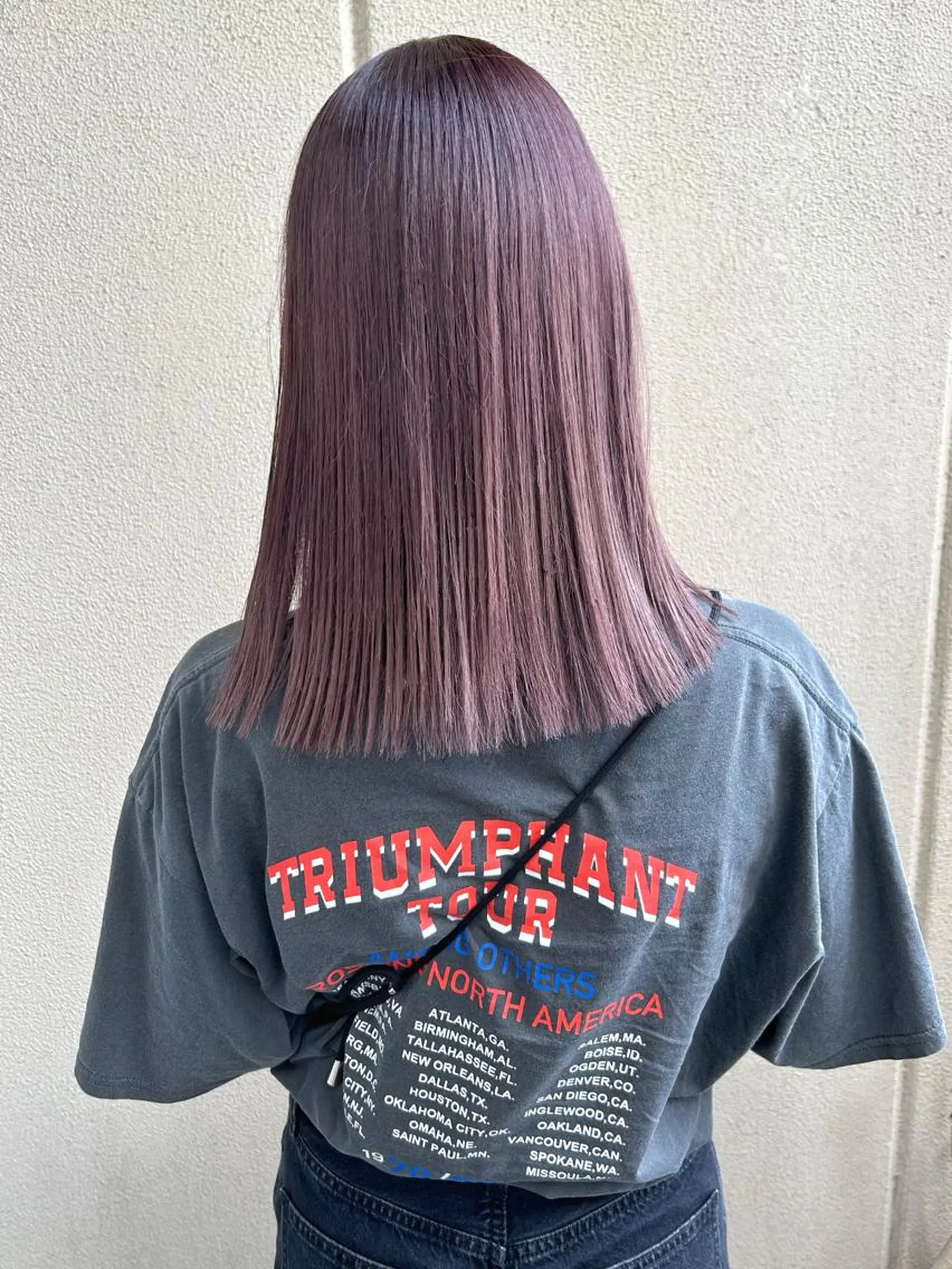 ミディアム カラー ピンクカラー パープルカラー カット ヘアカラー トリートメント カラーリスト菅野 竜矢🌈のヘアスタイル