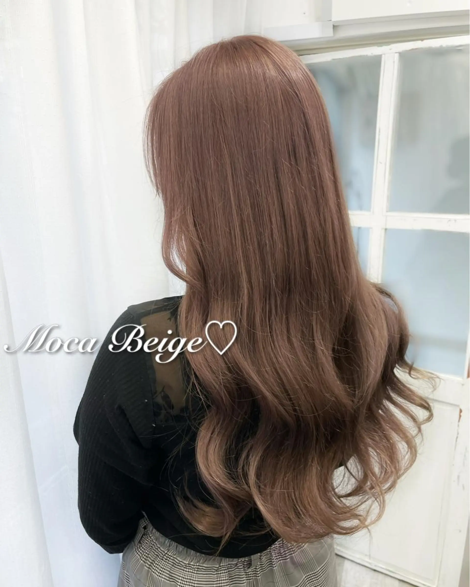 ロング カラー ヘアカラー ヘアセット 韓国ヘア🤍髪質改善 🇰🇷AKANEのヘアスタイル