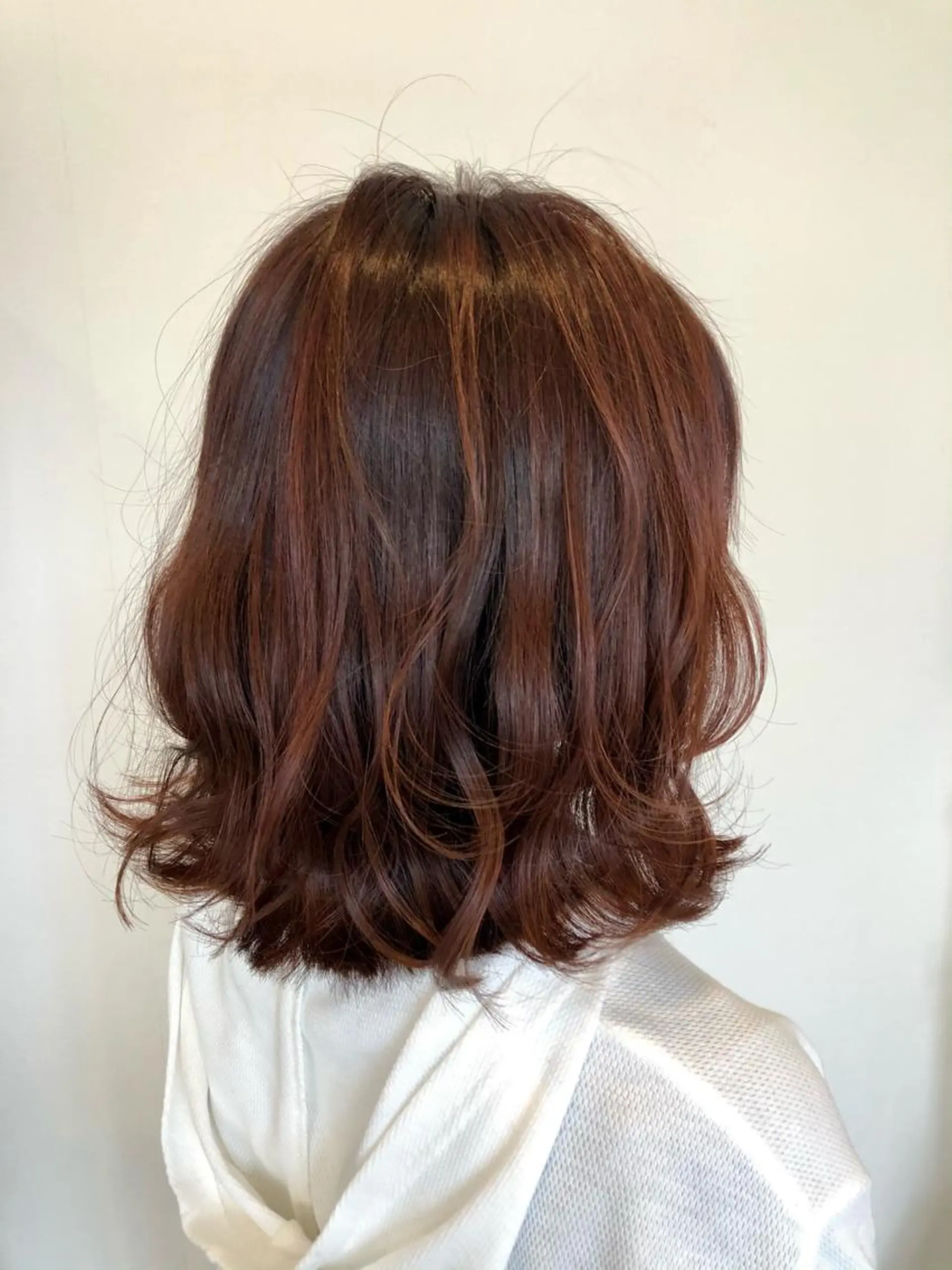 ミディアム カラー カット ヘアカラー トリートメント 森田 真由のヘアスタイル