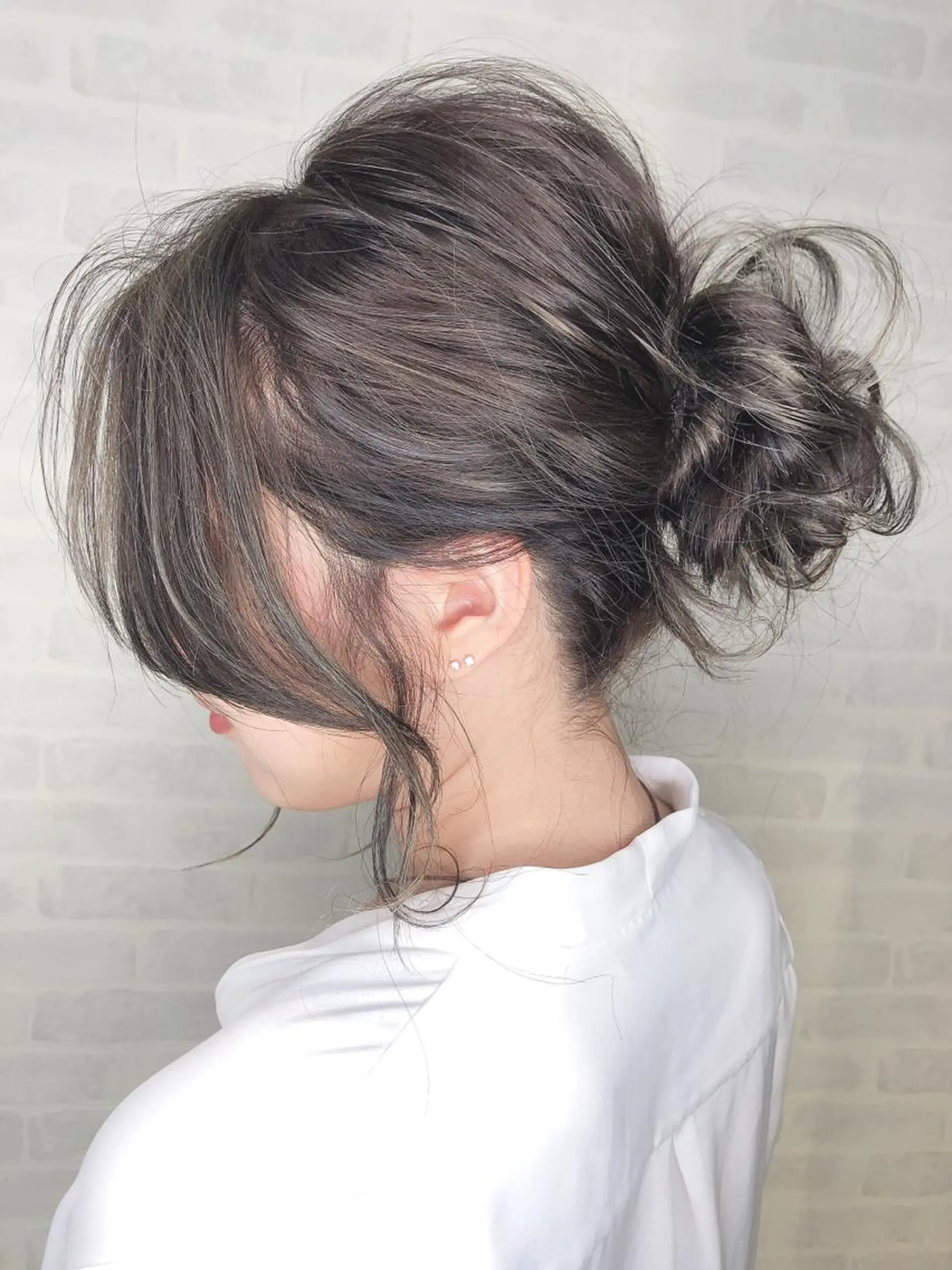 セミロング カラー 北川 大輔のヘアスタイル