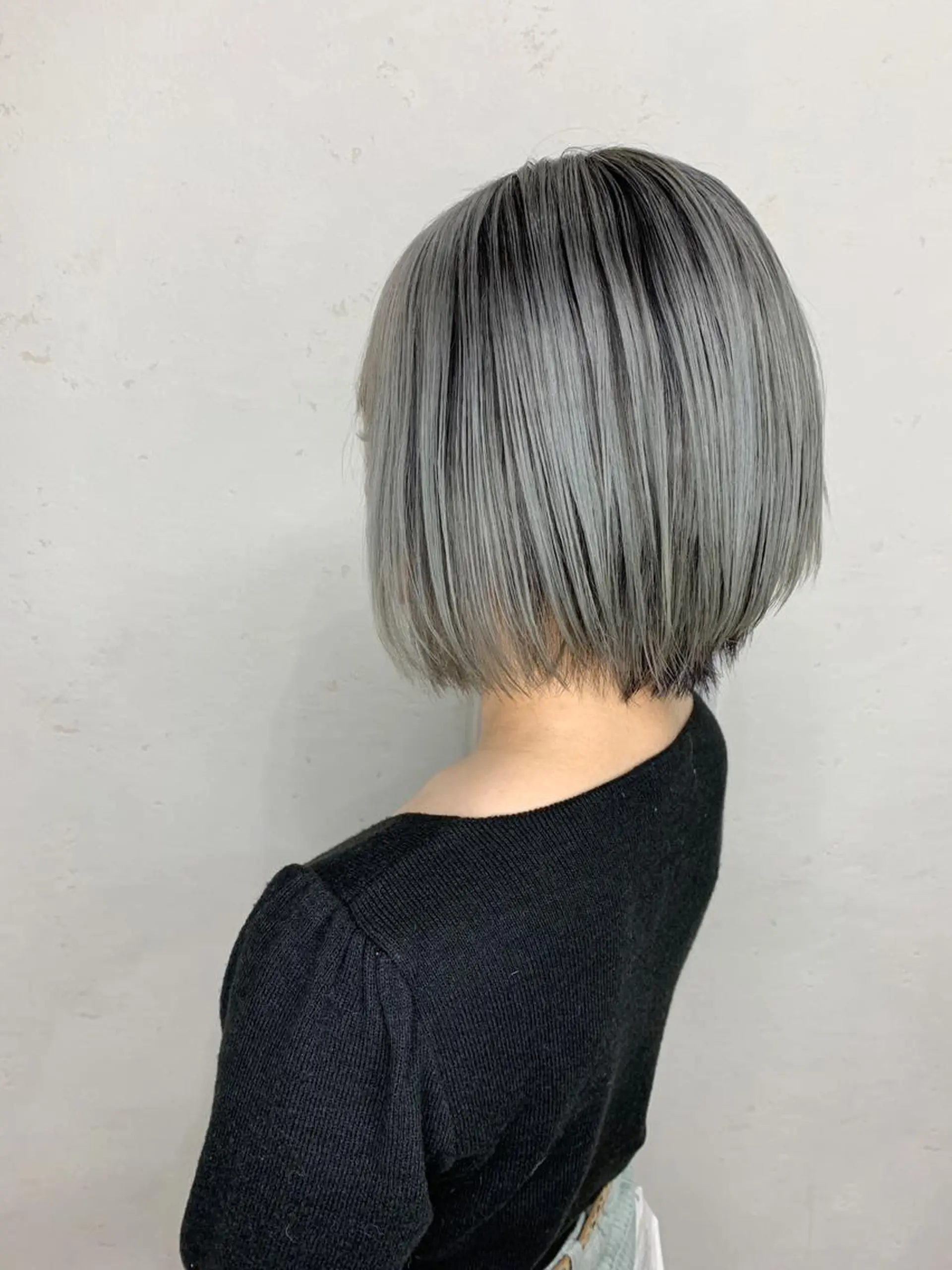 ミディアム カラー ブリーチ デザインカラー ヘアカラー オーガニック/白髪 ぼかし/斎藤相慶のヘアスタイル