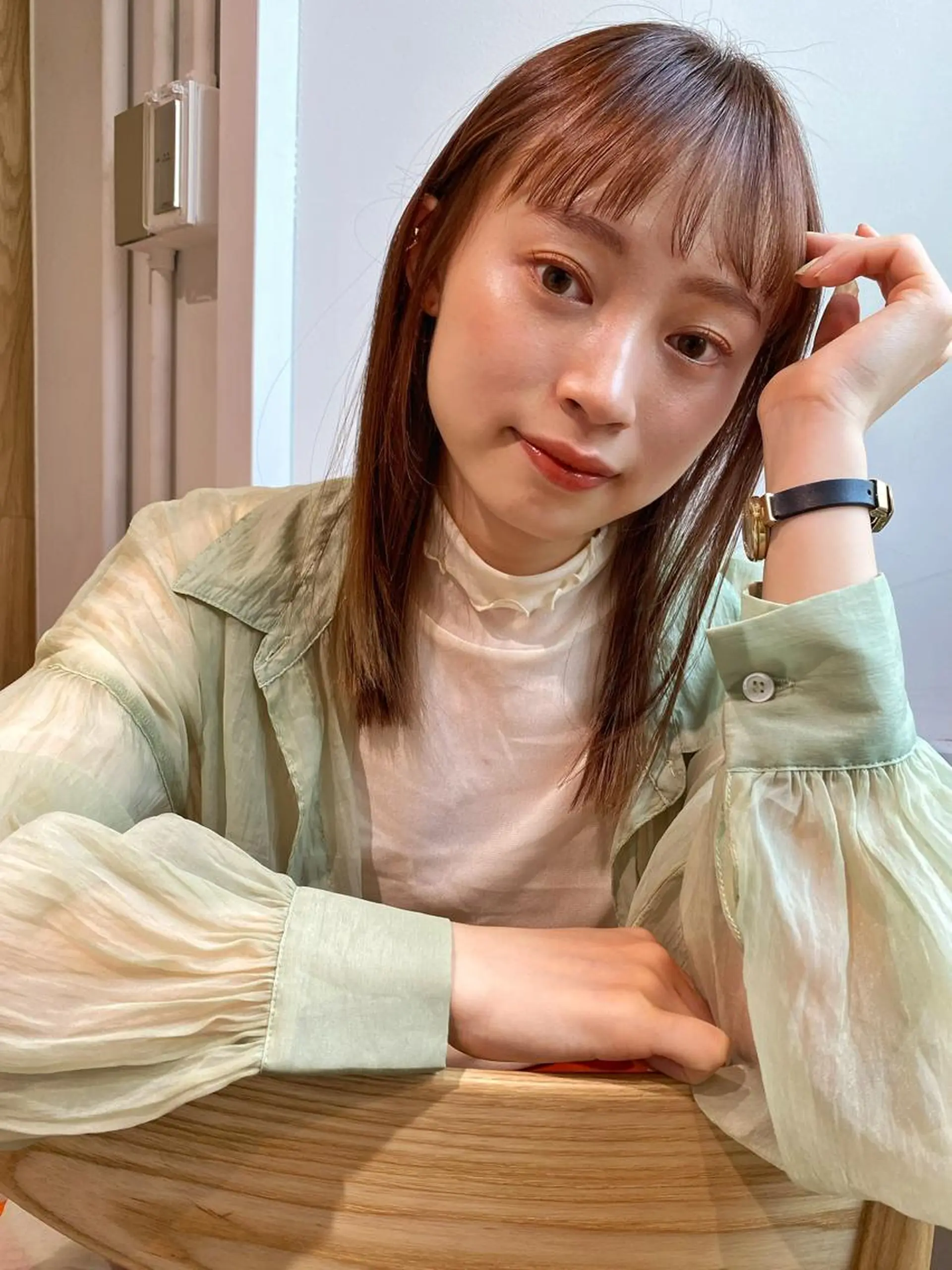 ミディアム カラー ベージュカラー ピンクカラー ピンクベージュ カット ヘアカラー トリートメント GO TODAY SHAiRE SALON Arc店所属・🉐メンズヘア特化 men's/ケンイチのヘアスタイル