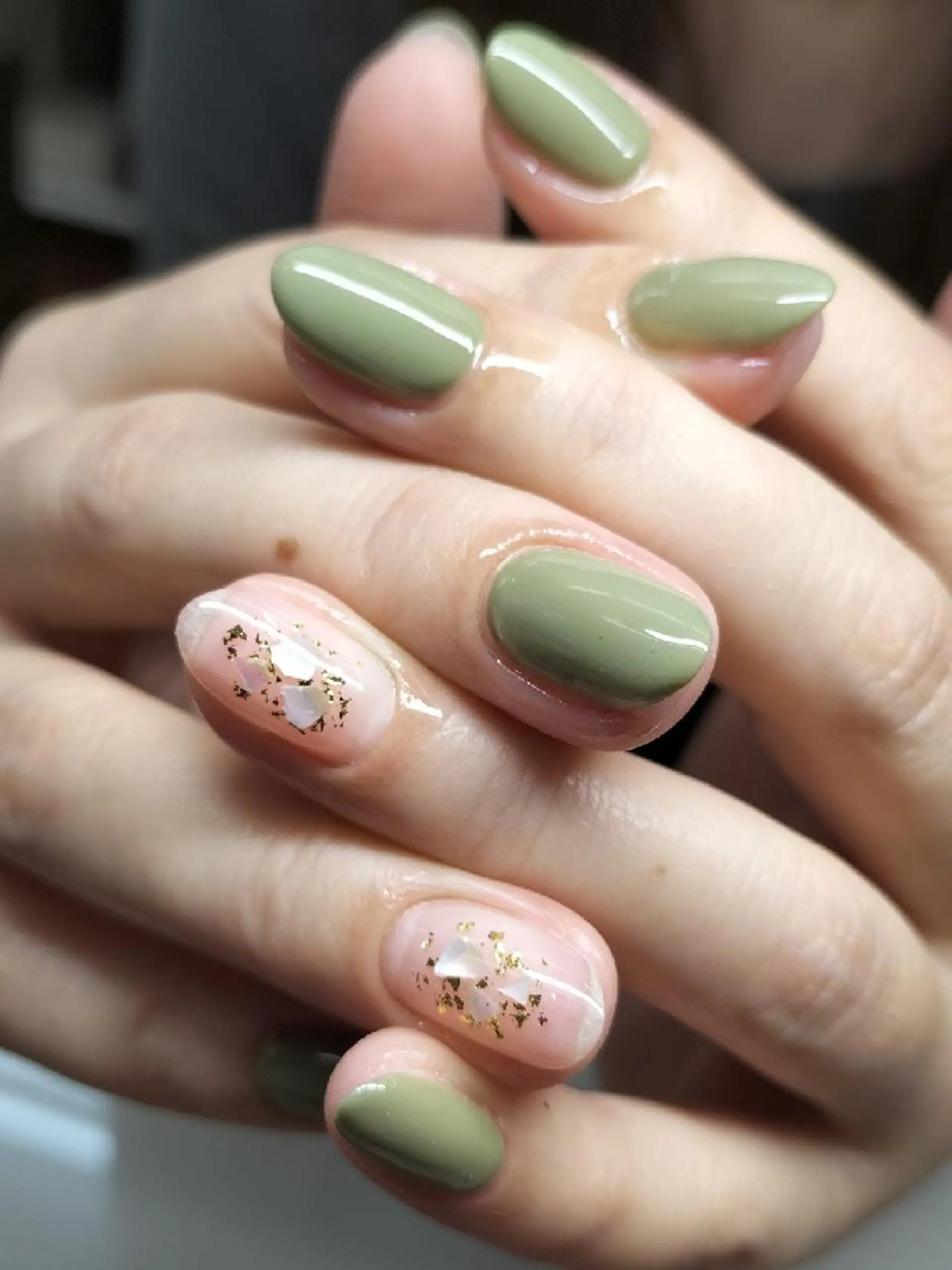 ネイル ピスタチオネイル 💐ka yo💐（東白楽）のネイルデザイン