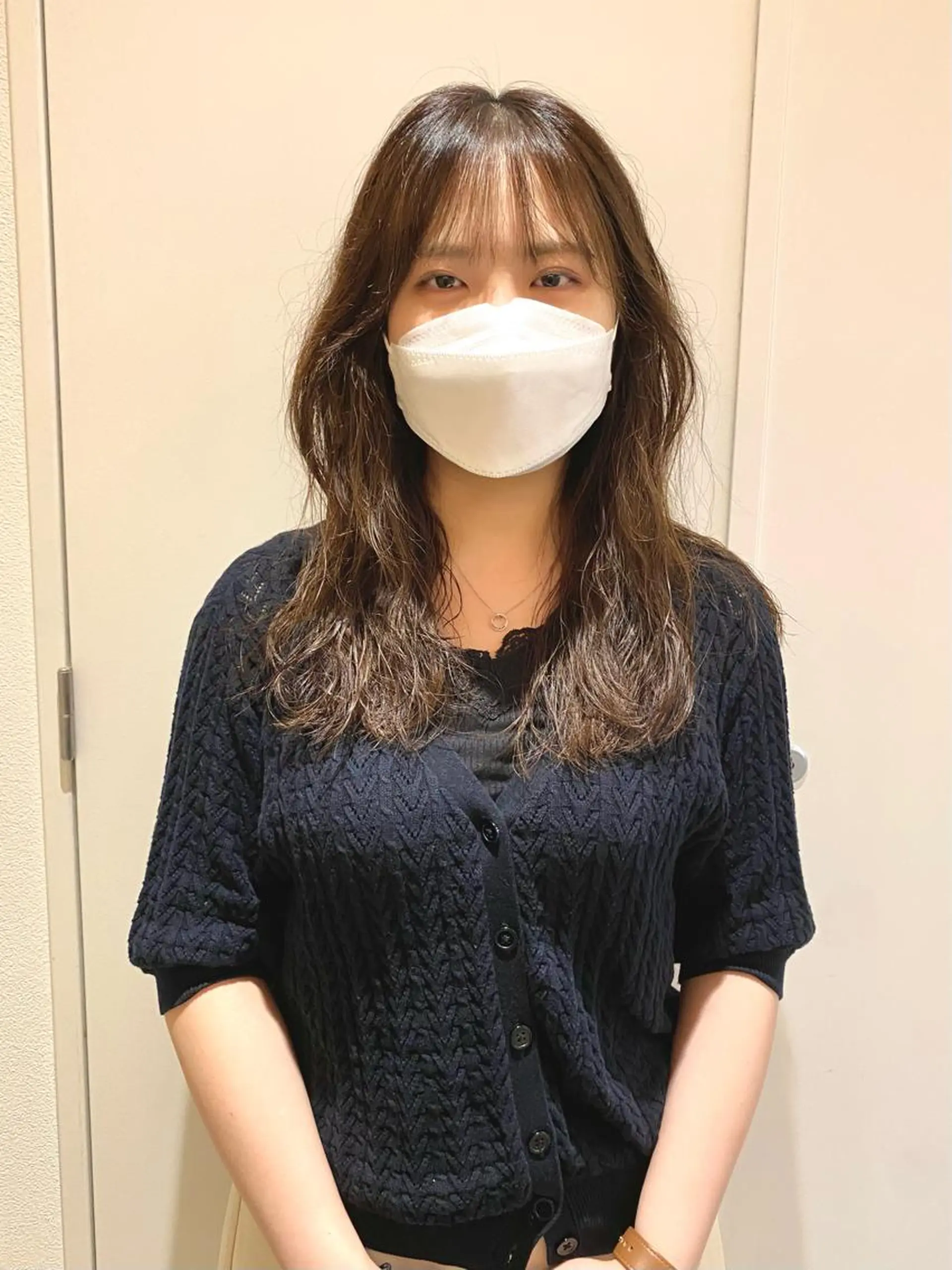 ロング パーマ 韓国風ヘア カット ヘアカラー トリートメント 店長　ショート& パーマ　坂本のヘアスタイル