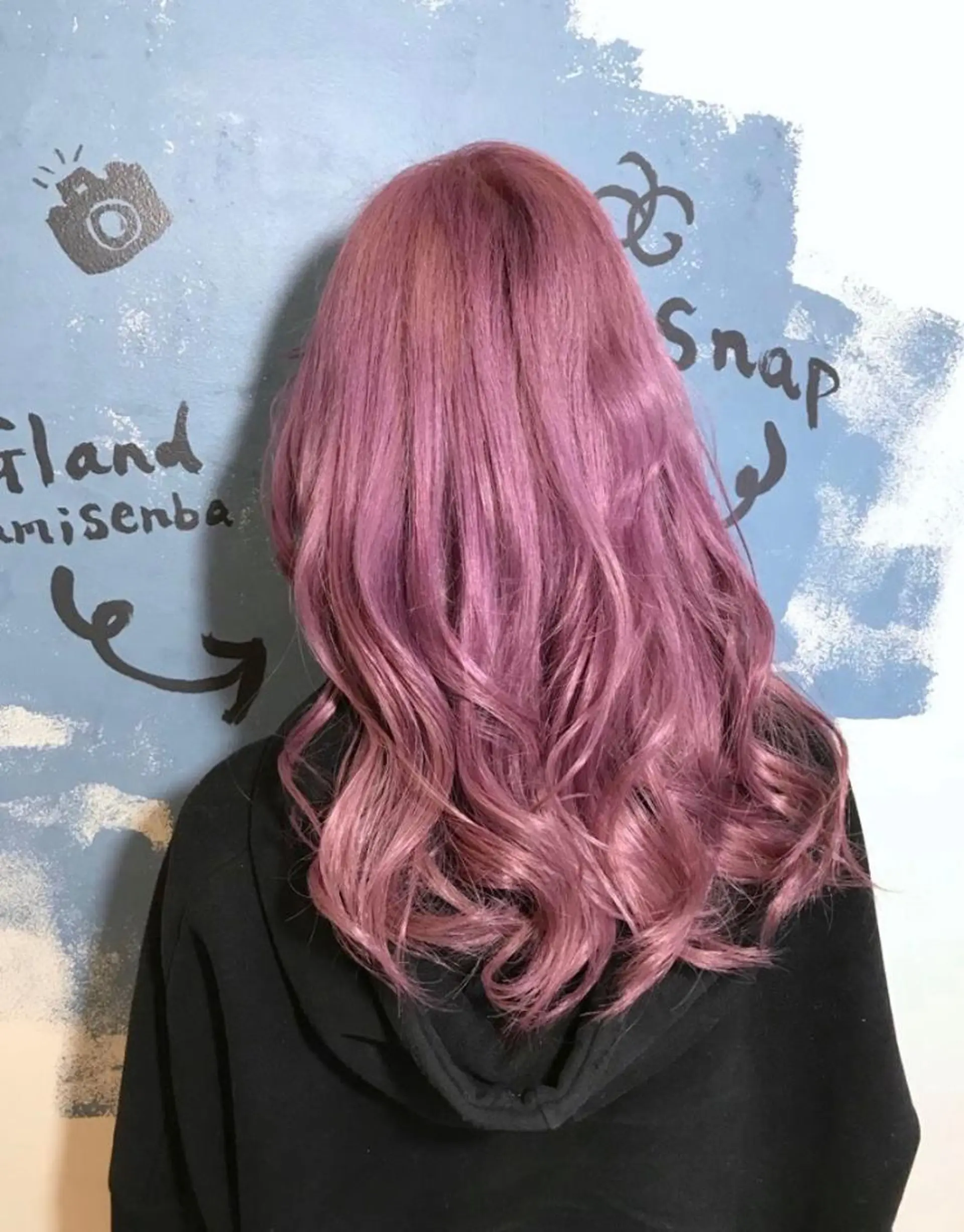 ロング カラー ヘアアレンジ ピンクカラー ヘアカラー トリートメント ace share salon所属・桑原 祥のヘアスタイル