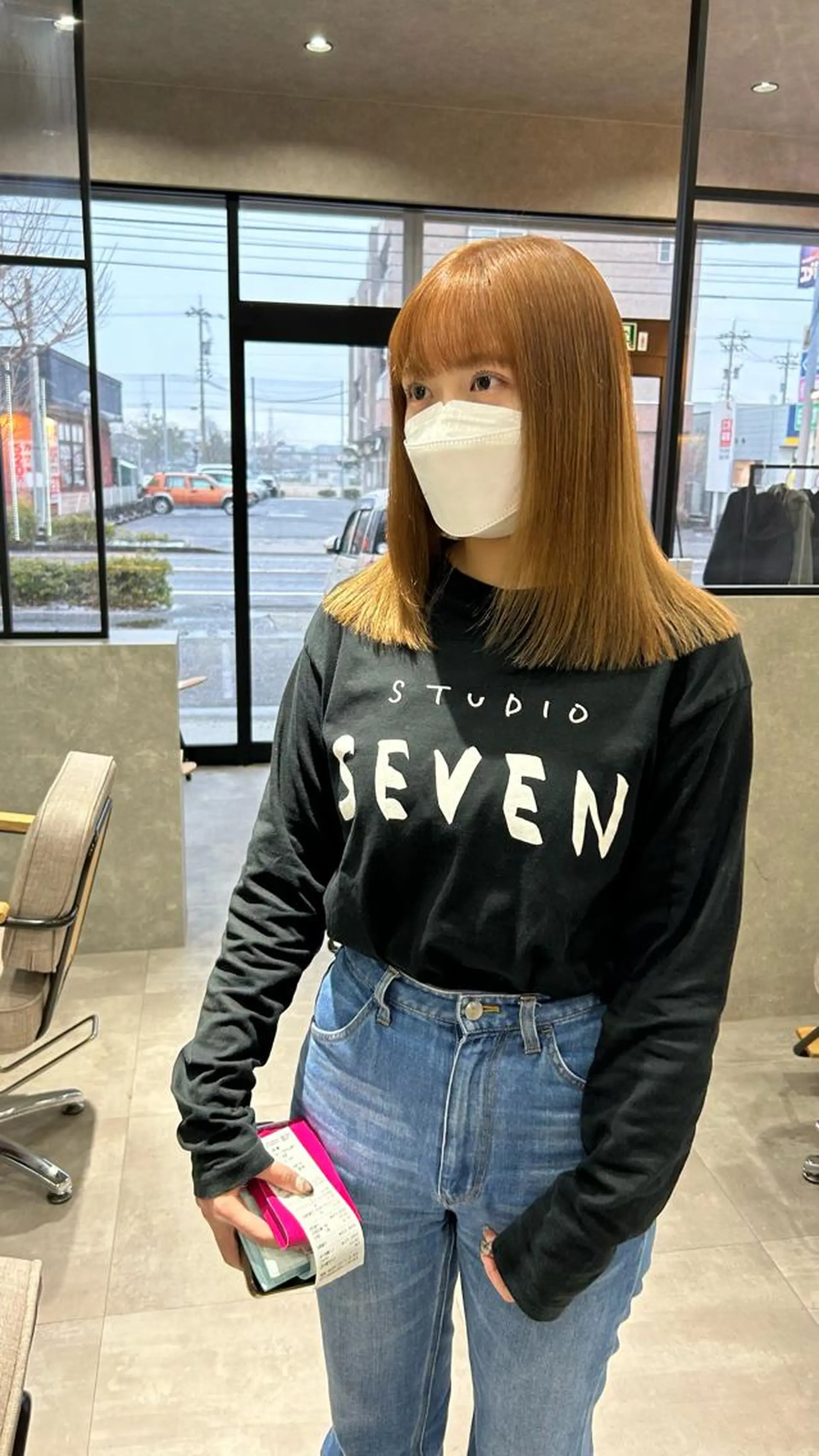 ミディアム カラー カット ヘアカラー トリートメント mood tatemachiのヘアスタイル