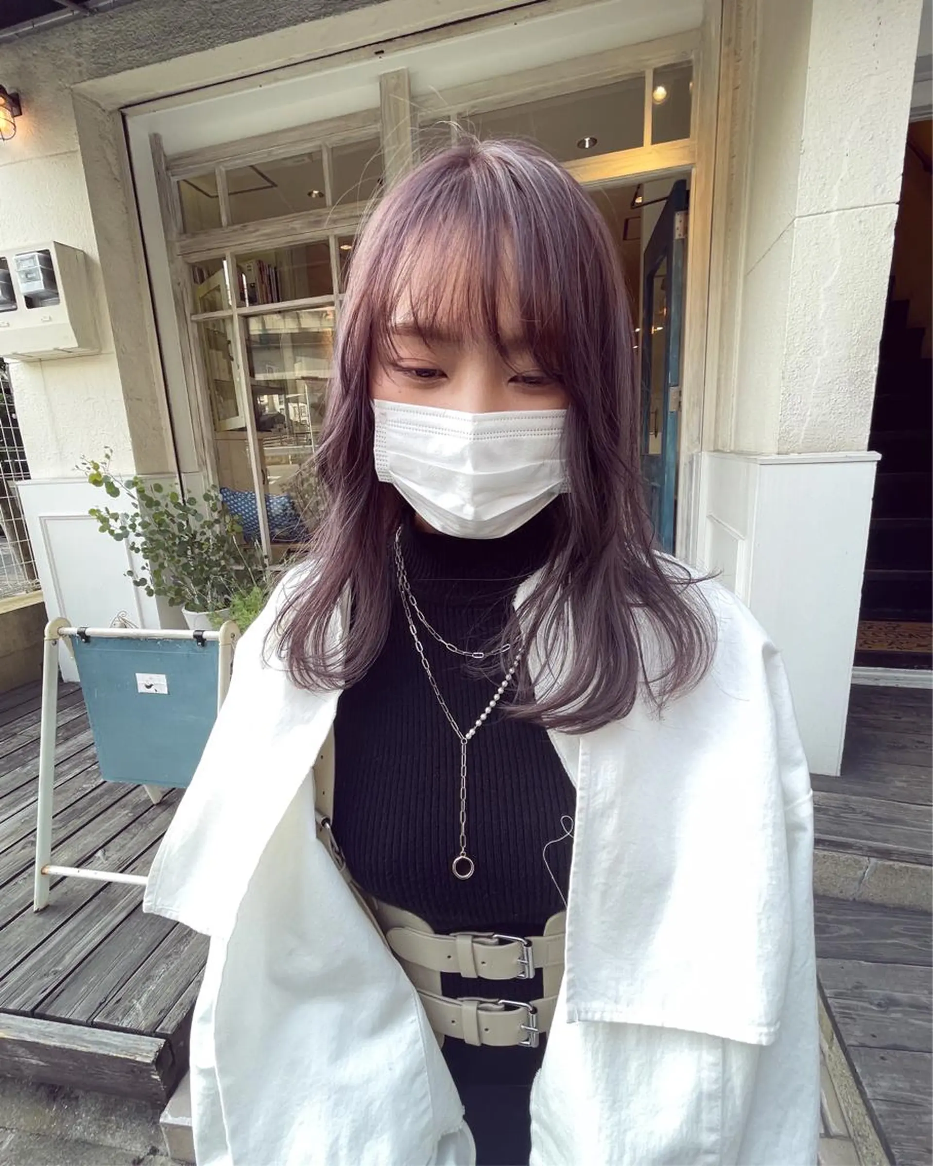 ミディアム カラー Musiiik ホンダリサコのヘアスタイル