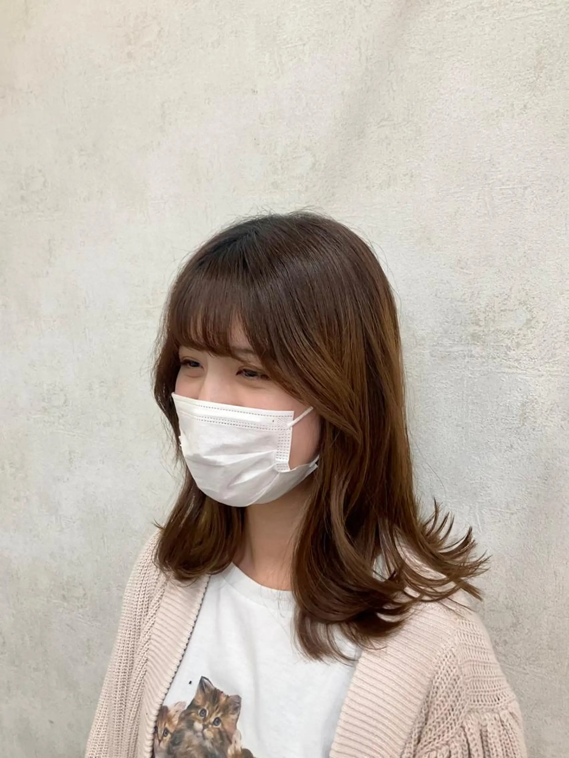 ロング ニュアンスパーマ 曲がる縮毛矯正　爲石のヘアスタイル