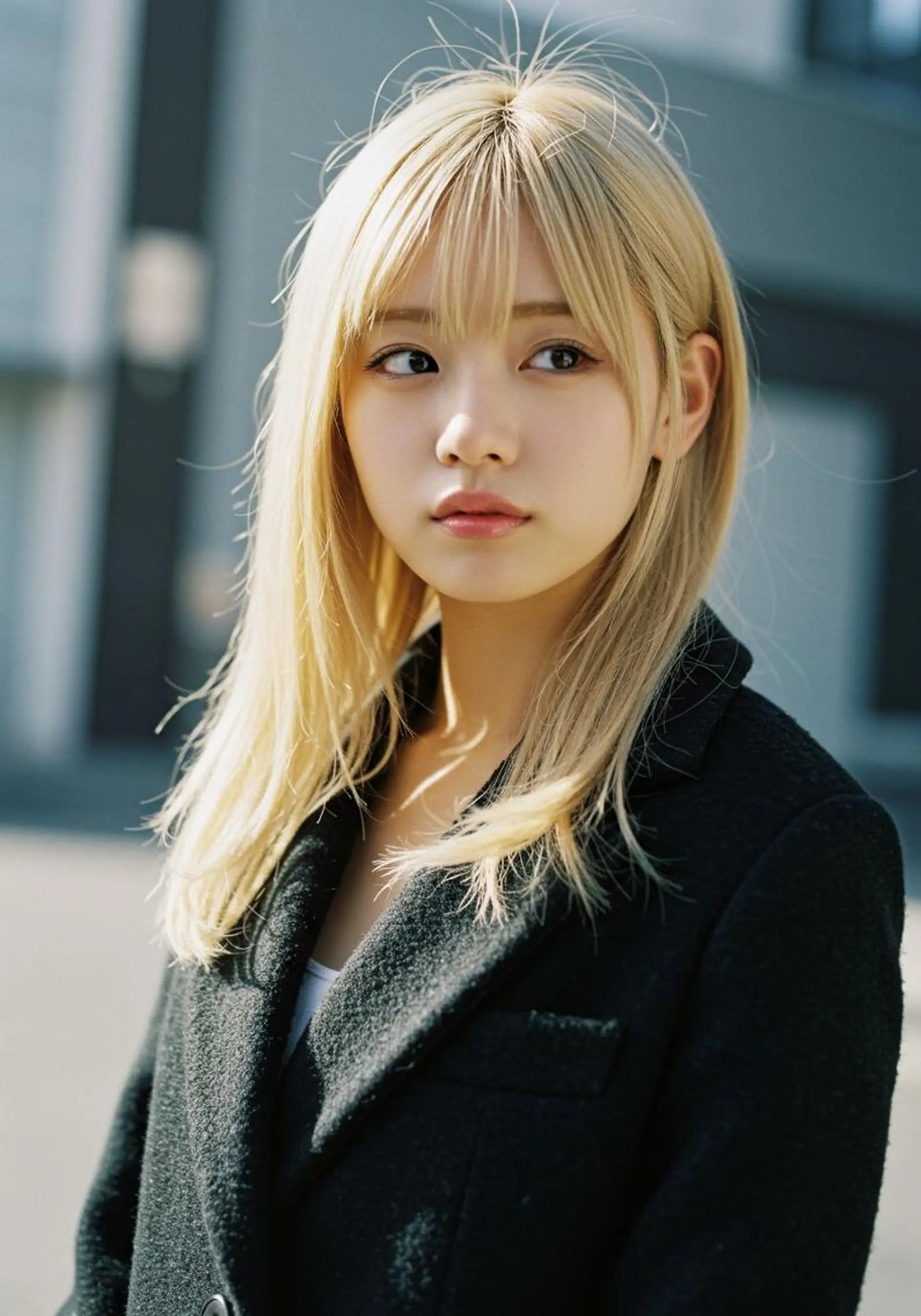 ミディアム 高堰 朱羽のヘアスタイル