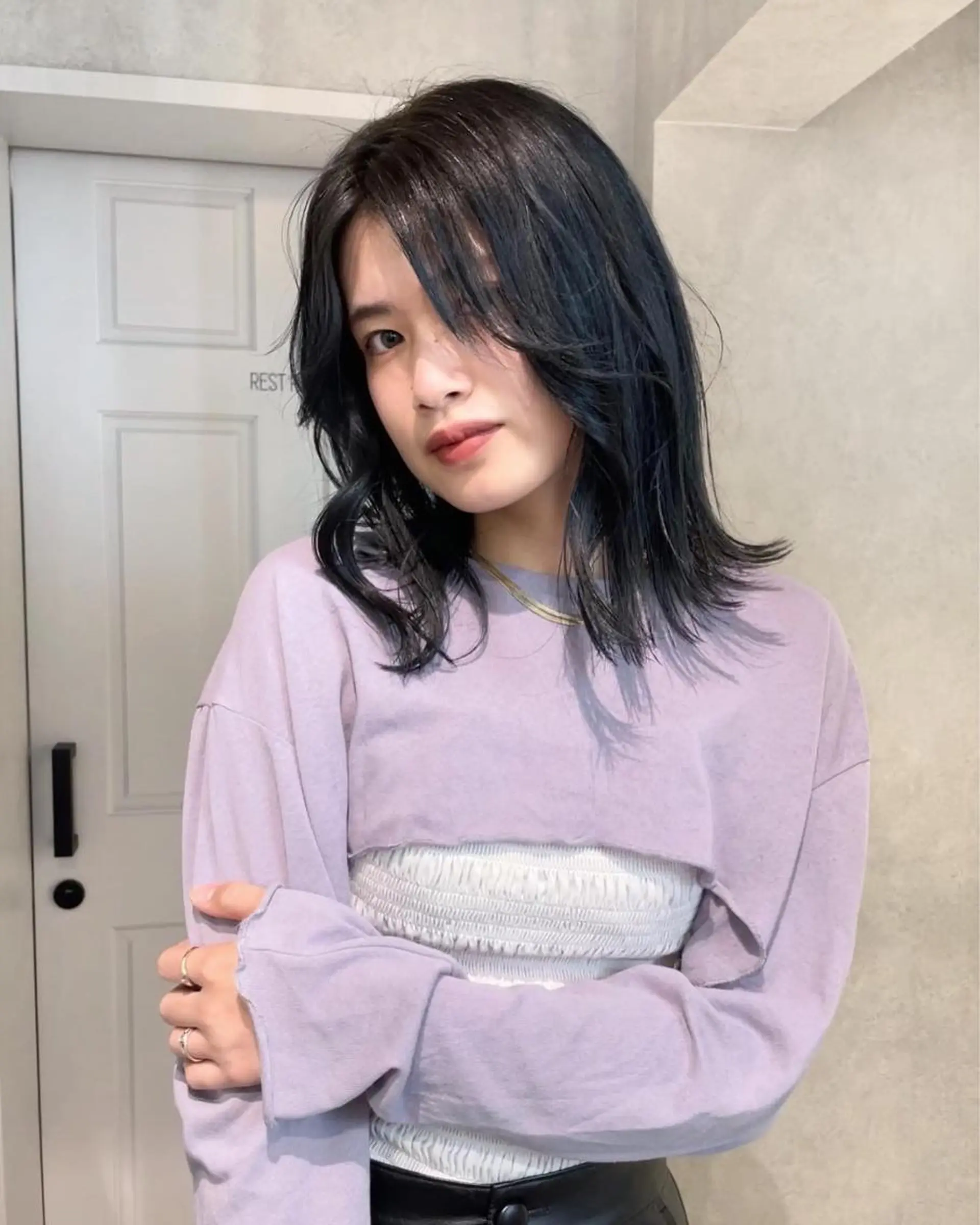 カラー ヘアカラー スミレ /メンズ /コーンロウのヘアスタイル