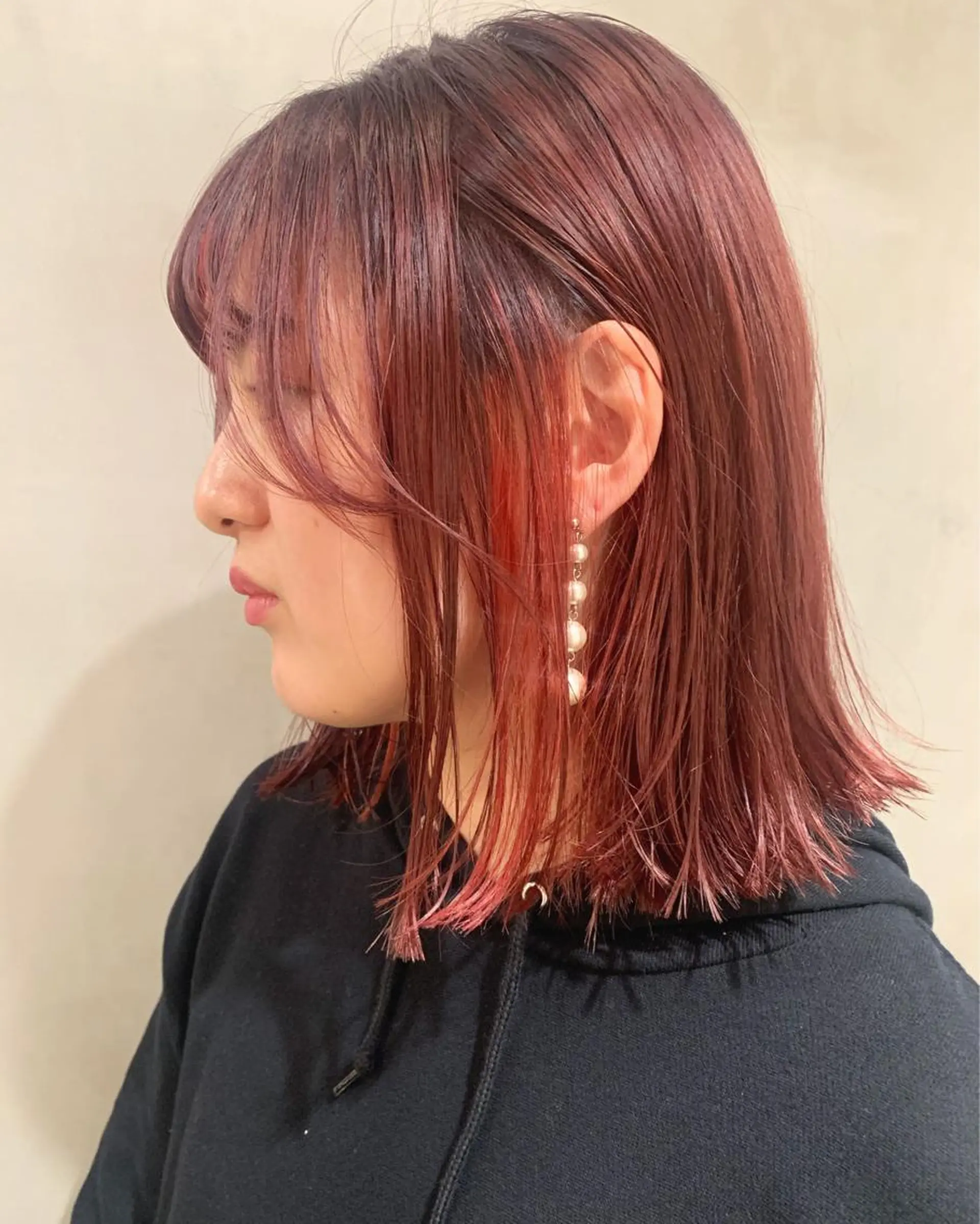 ミディアム カラー カット ヘアカラー トリートメント 優 作のヘアスタイル