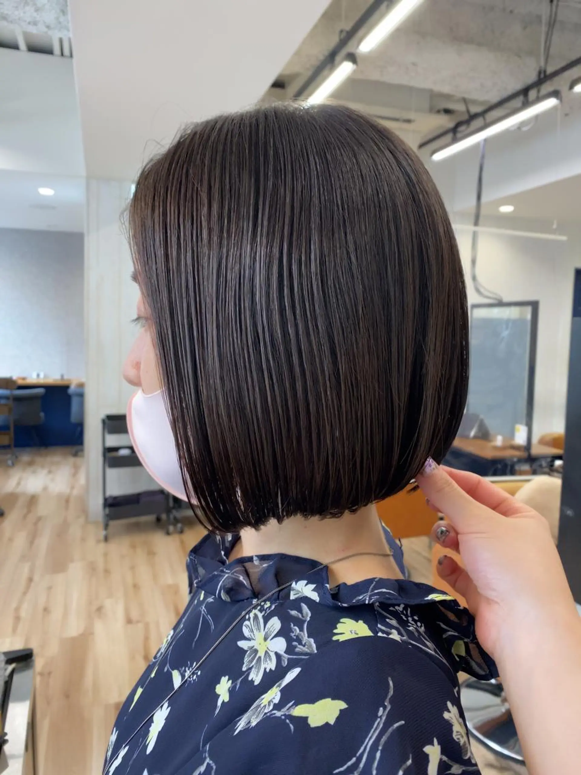 ミディアム カラー パーマ ヘアアレンジ Riposo.所属・✨似合わせカラー✨ 奈須晴香のヘアスタイル