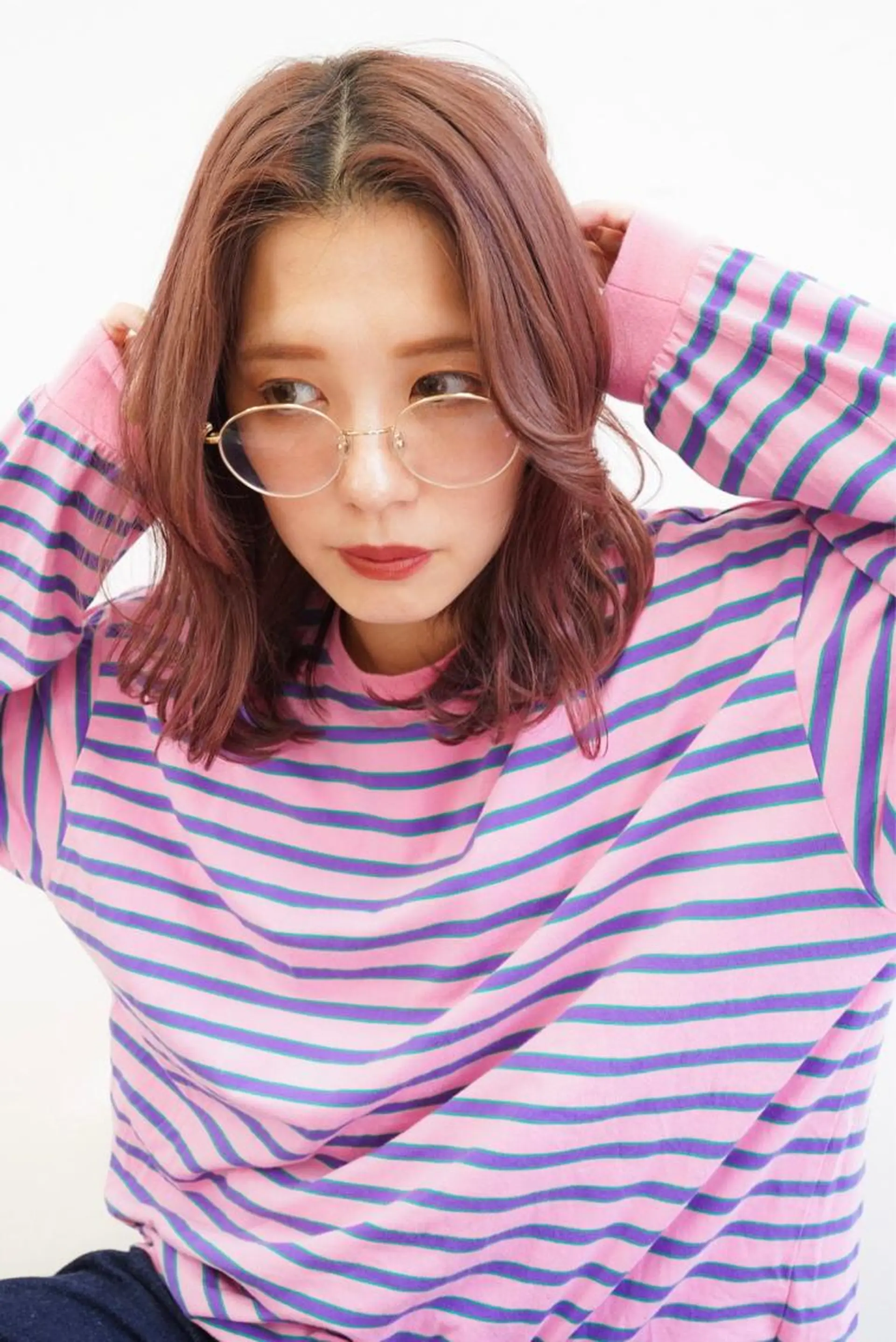 ミディアム YURAGI🤍 SAEのヘアスタイル