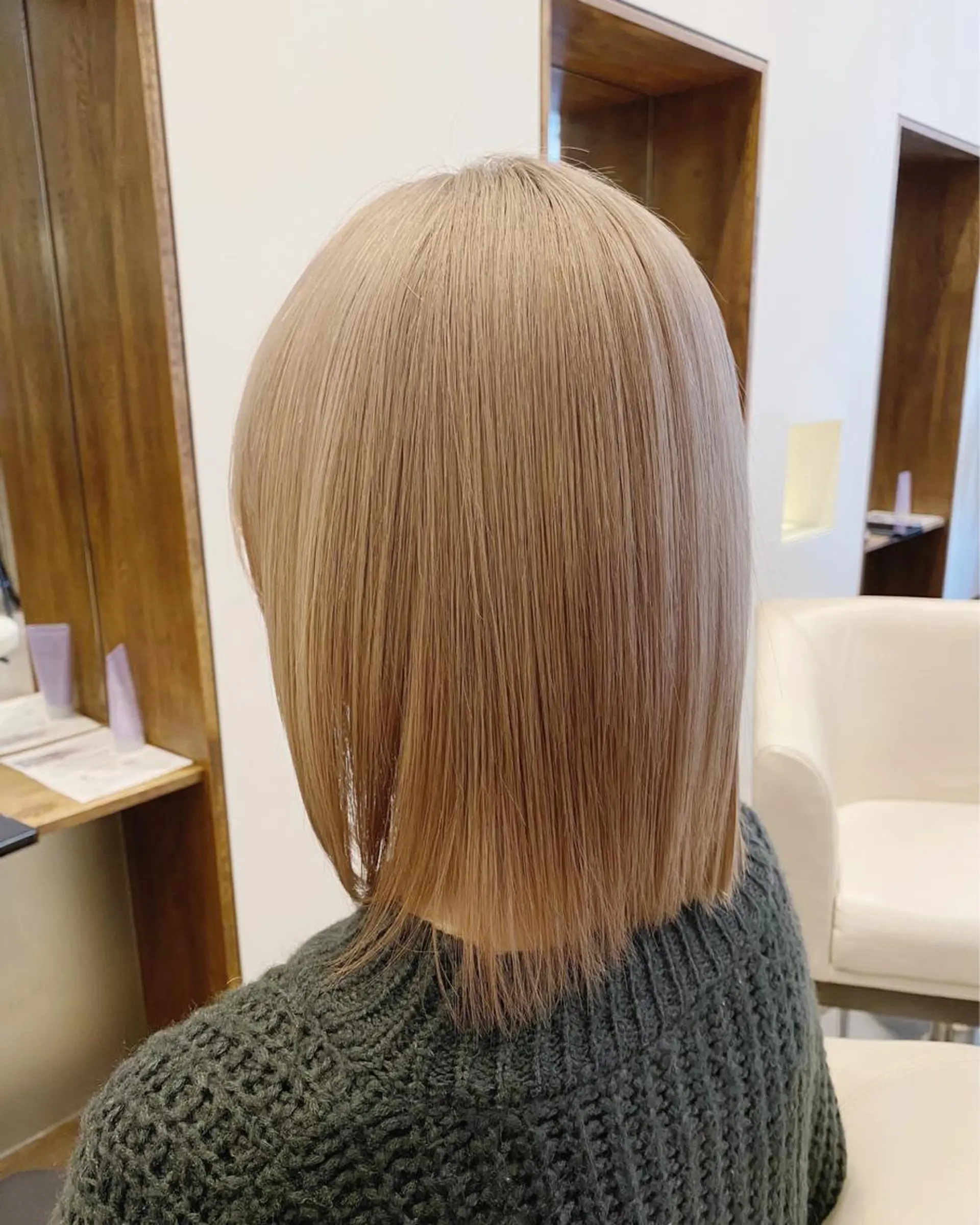 ミディアム カラー カット ヘアカラー 入江 允のヘアスタイル