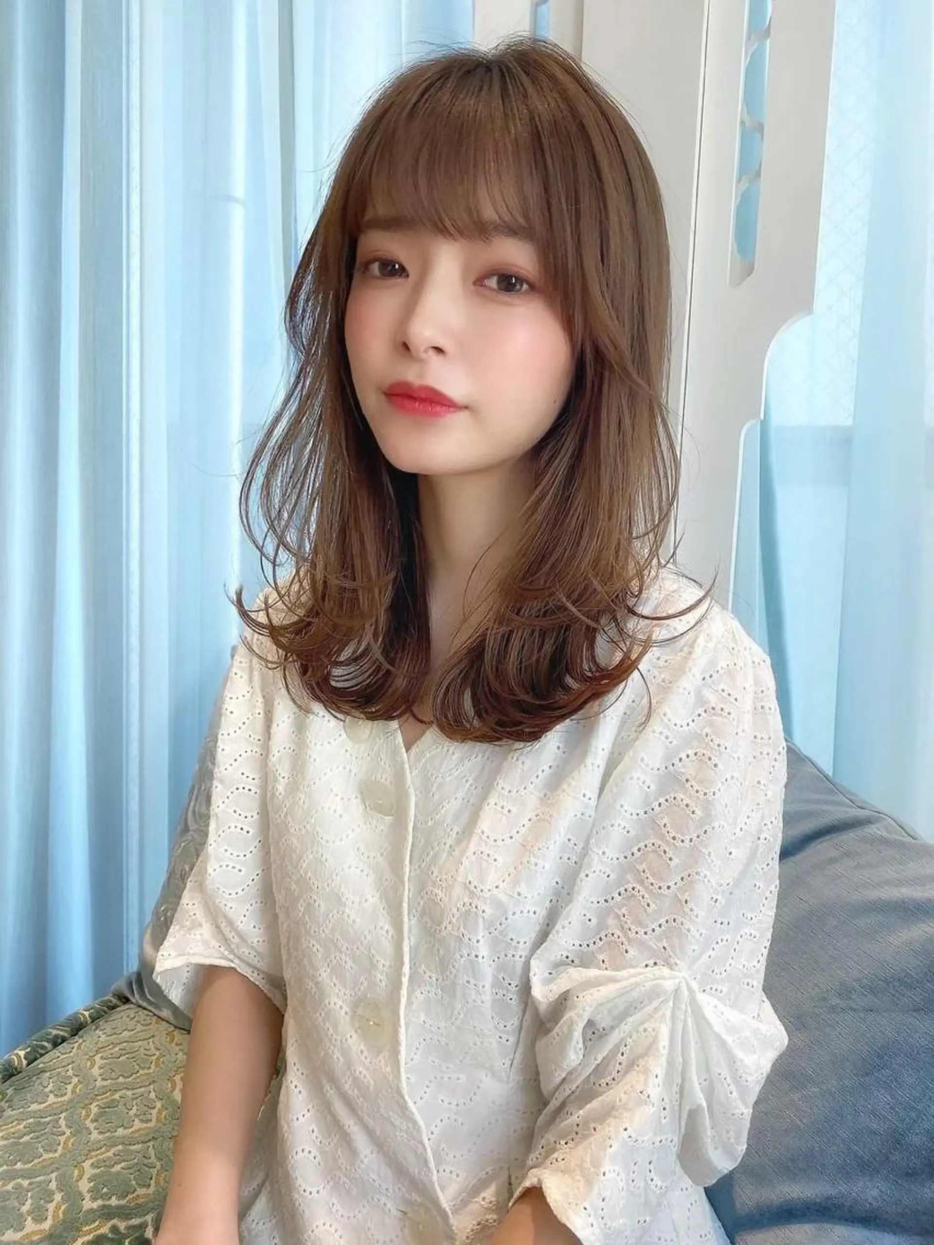ミディアム 美髪艶髪/小顔カット 💎廣田浩輔のヘアスタイル