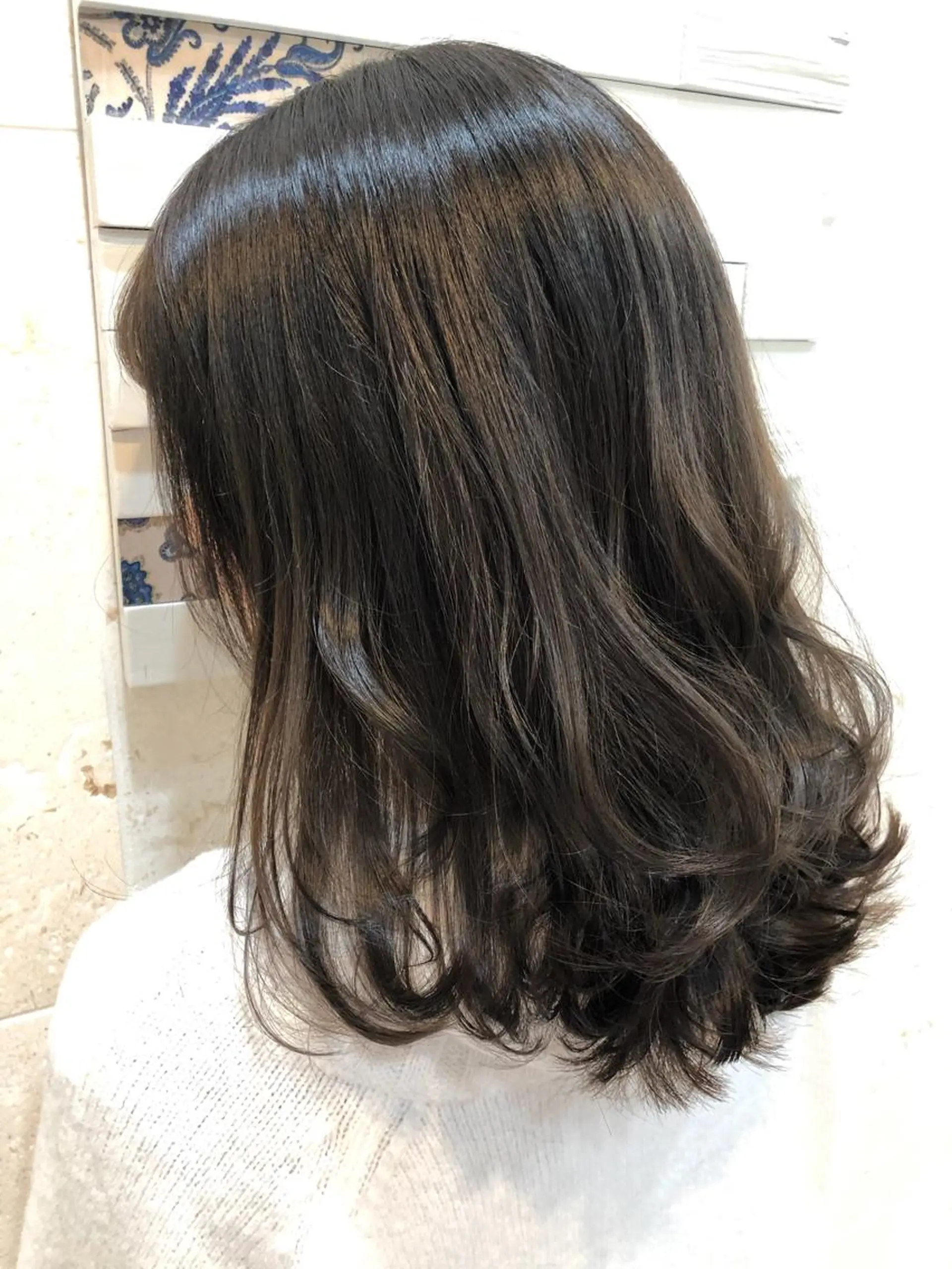 ミディアム カラー カット ヘアカラー トリートメント 💘カラー人気Ｎｏ. １💘SAYAのヘアスタイル