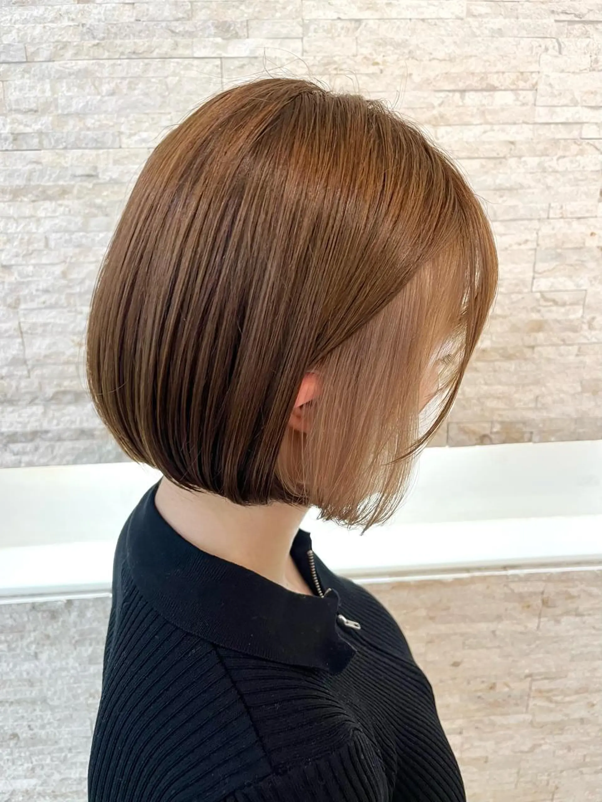 ショート カラー ベージュカラー ホワイトベージュ ヘアカラー トリートメント ヘアセット 韓国/インナーカラー 🍑YUI🍑のヘアスタイル