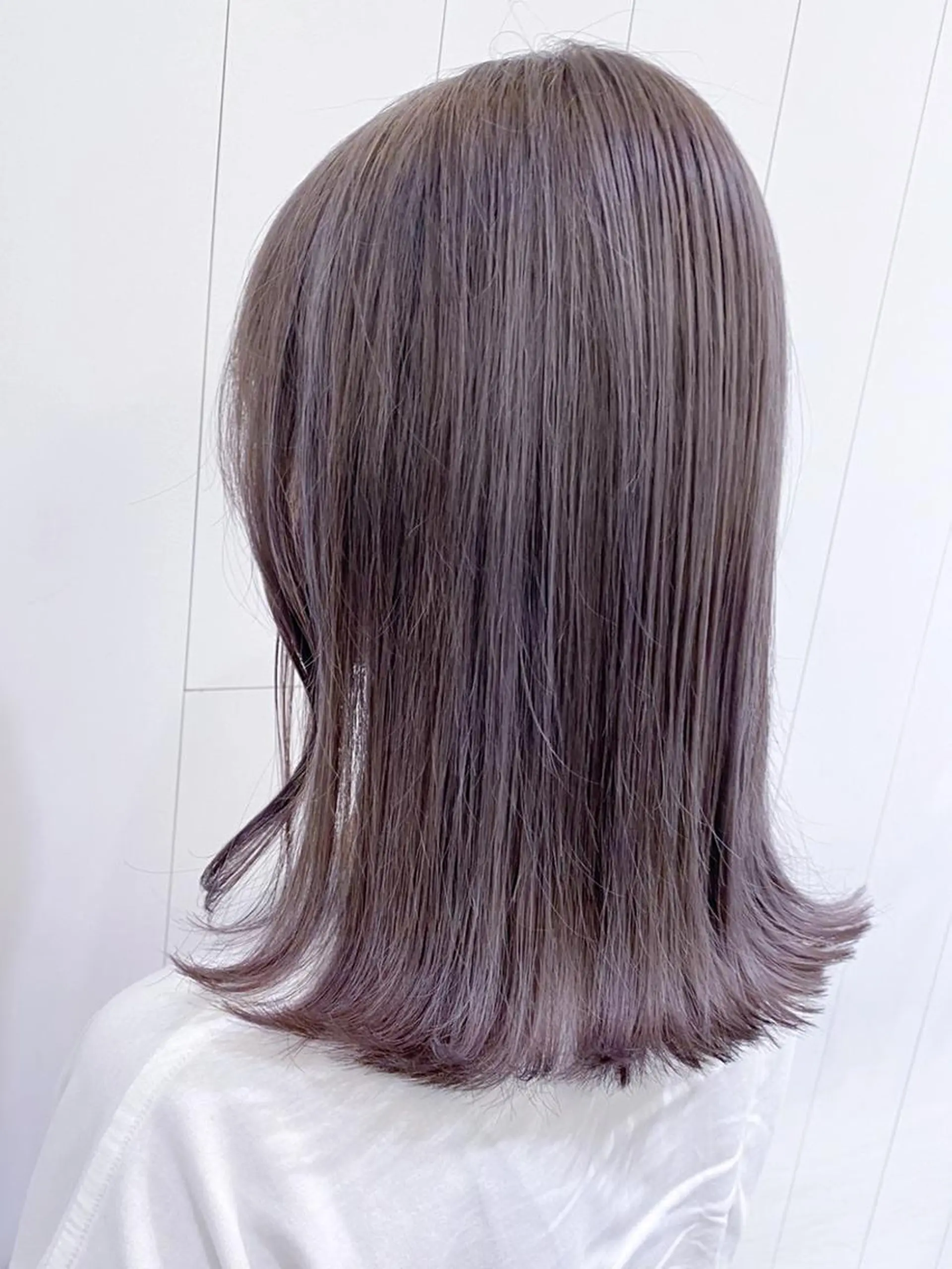 ミディアム カラー パーマ ヘアアレンジ ラベンダーカラー ITbyALBUM 中野店のヘアスタイル