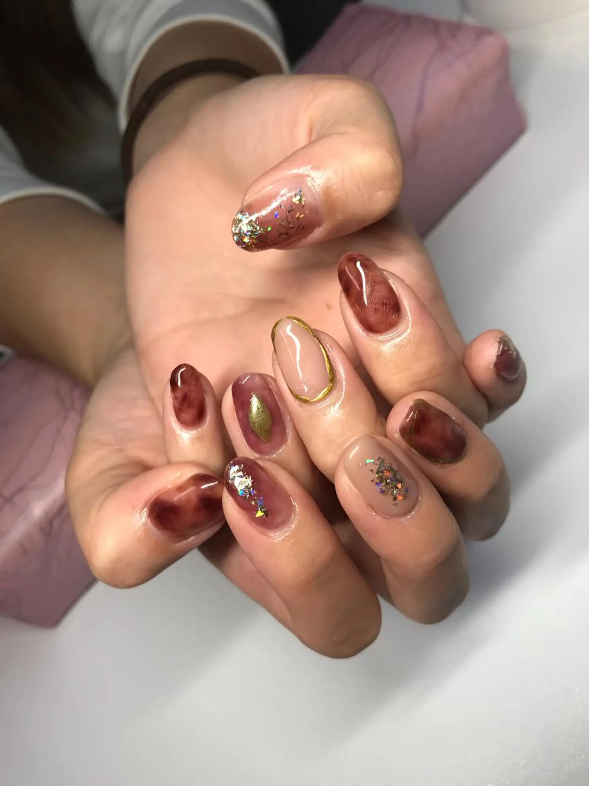 ネイル ニュアンスネイル ハンドネイル nail salon "a"のネイルデザイン