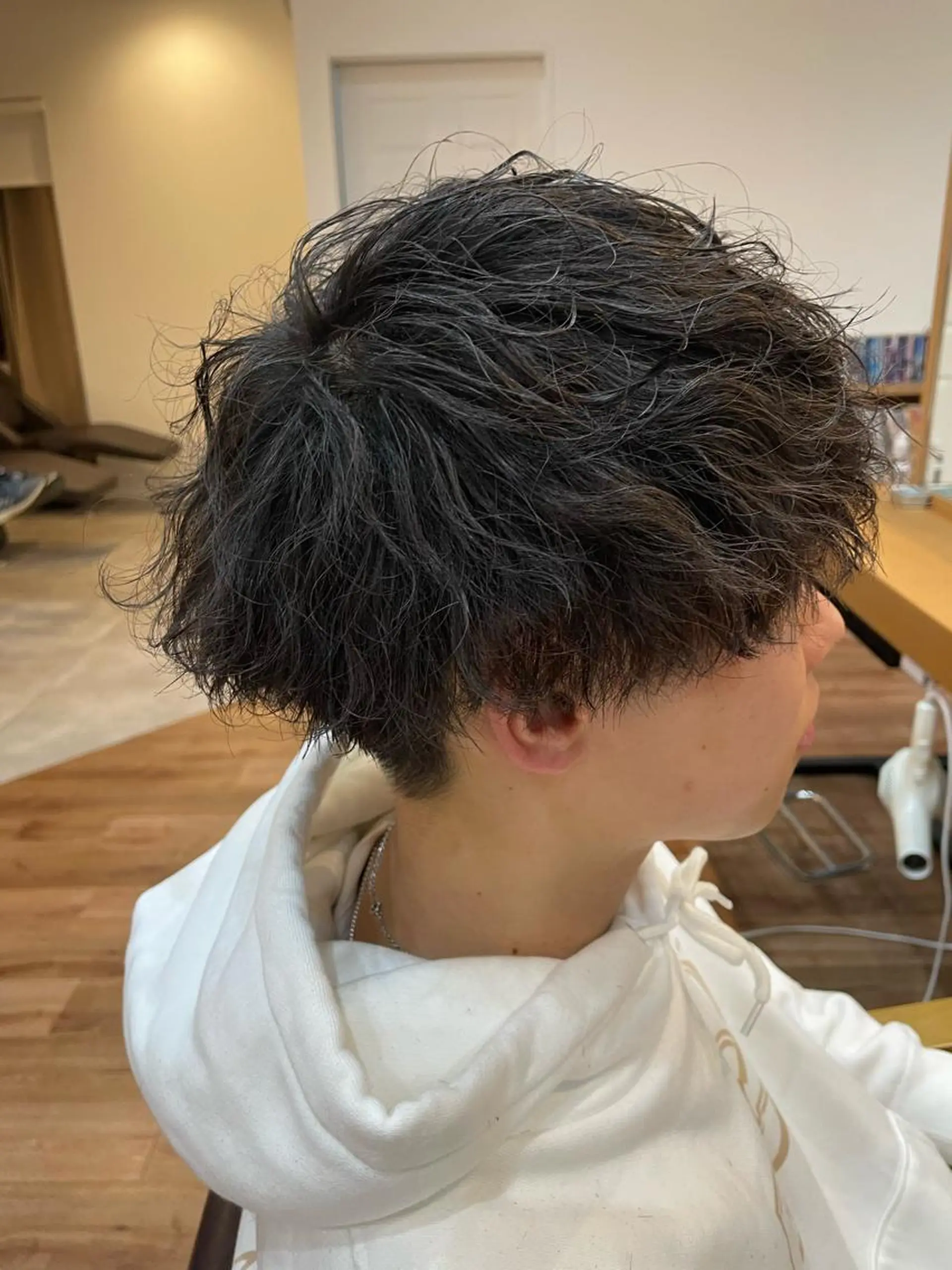 ショート パーマ メンズ カット パーマ メンズカット　パーマ 特化美容師　中野稜平のヘアスタイル