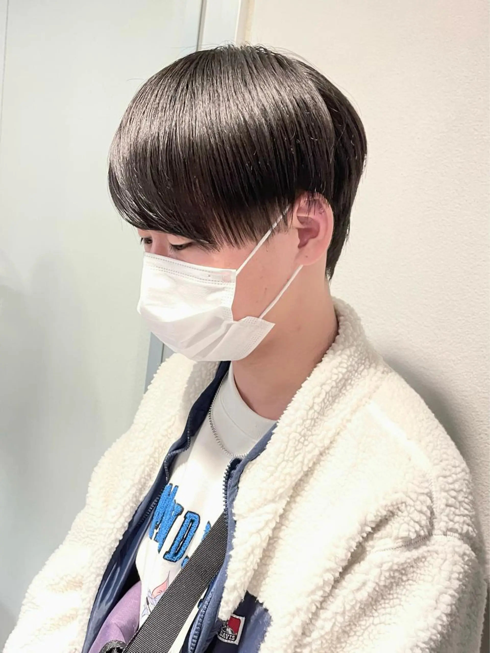 ショート パーマ ヘアアレンジ メンズ マッシュウルフ マッシュ メンズウルフカット ウルフカット 坂尻 嘉珠也のヘアスタイル