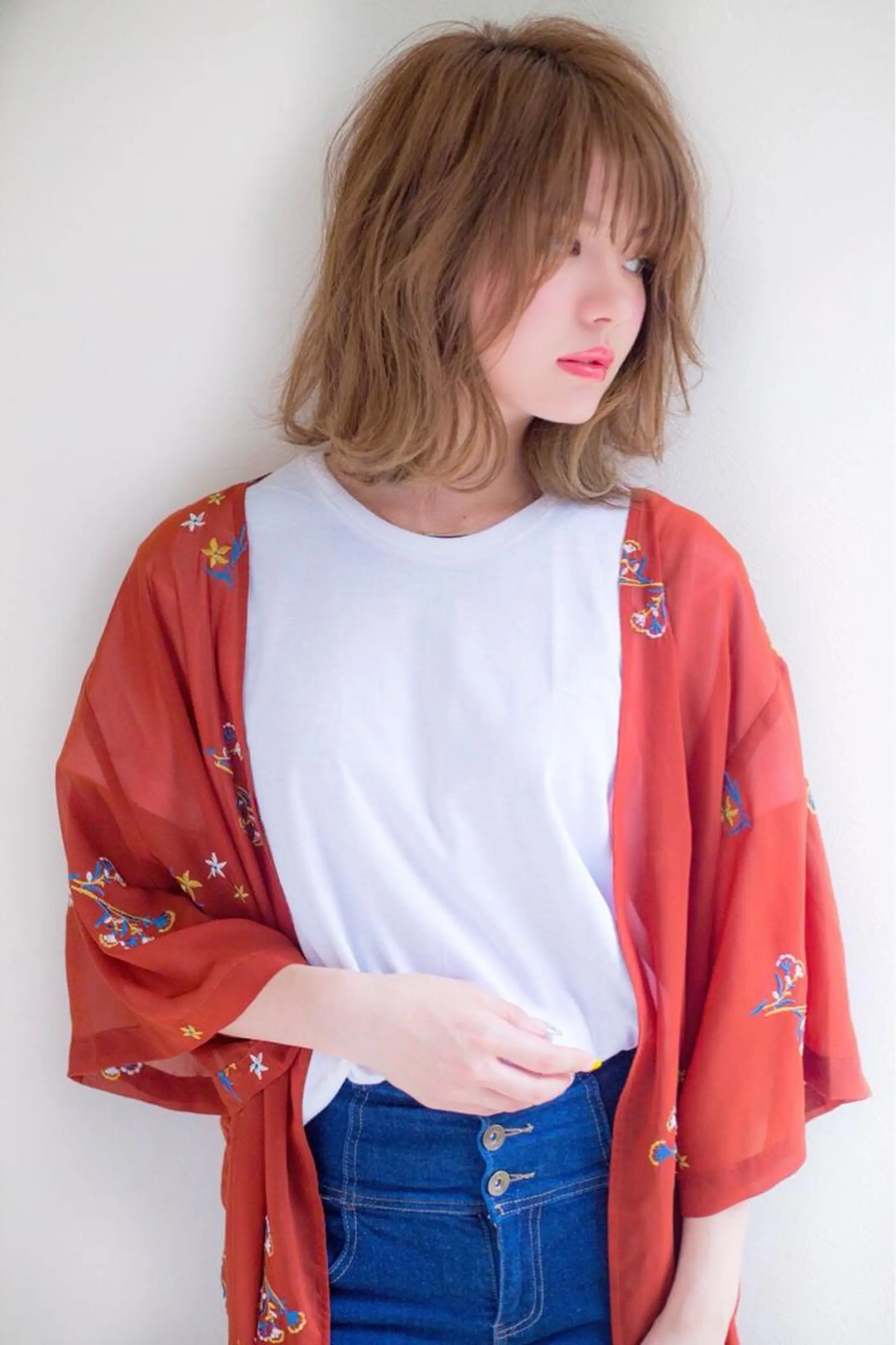 セミロング カラー パーマ ヘアアレンジ キッズ マツエク・マツパ ヘアカラー トリートメント ヘアセット レイヤー&カラー 人気美容師倉崎涼のヘアスタイル