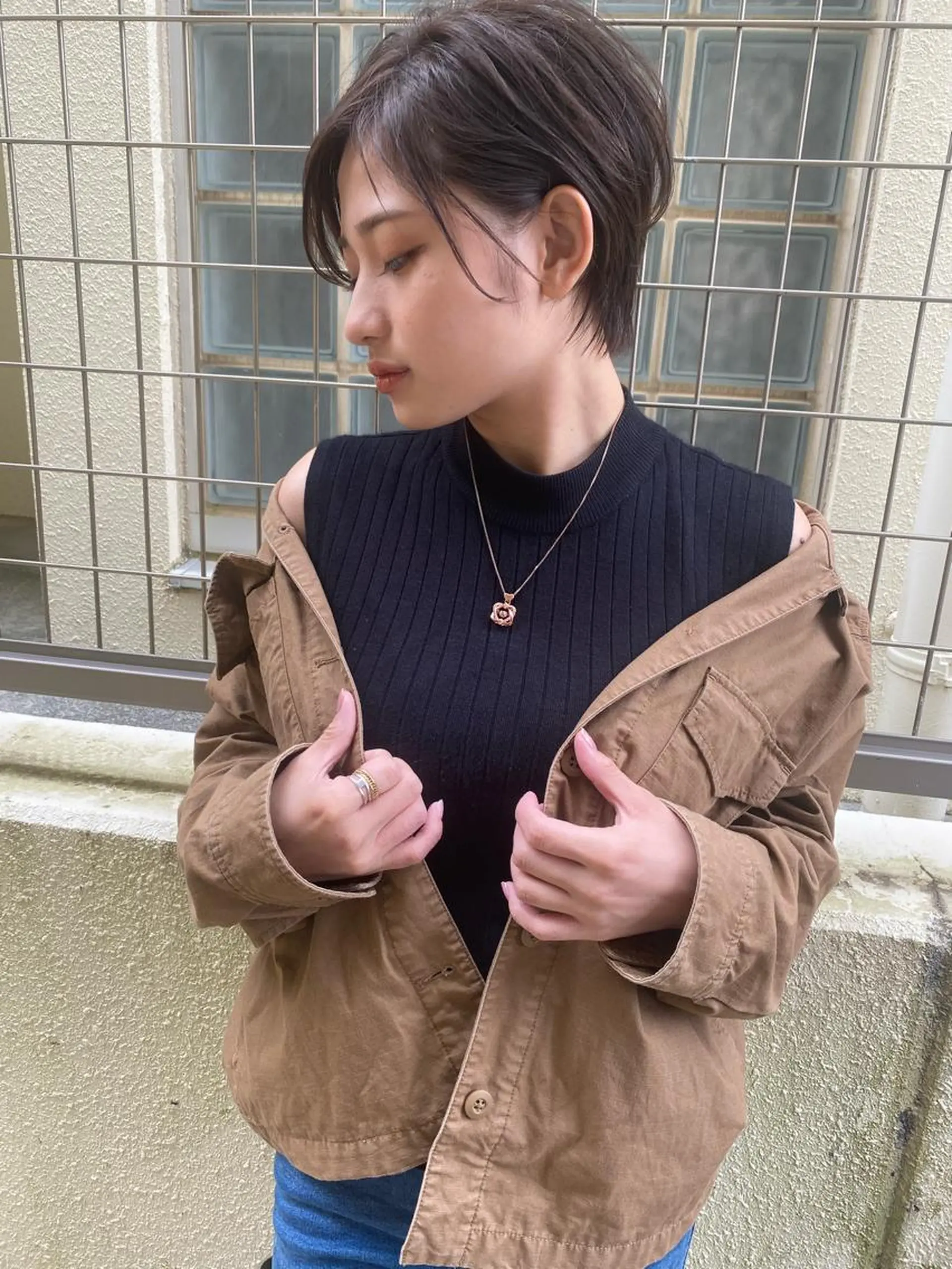 ショート カラー イルミナカラー カット ヘアカラー grand juteのヘアスタイル