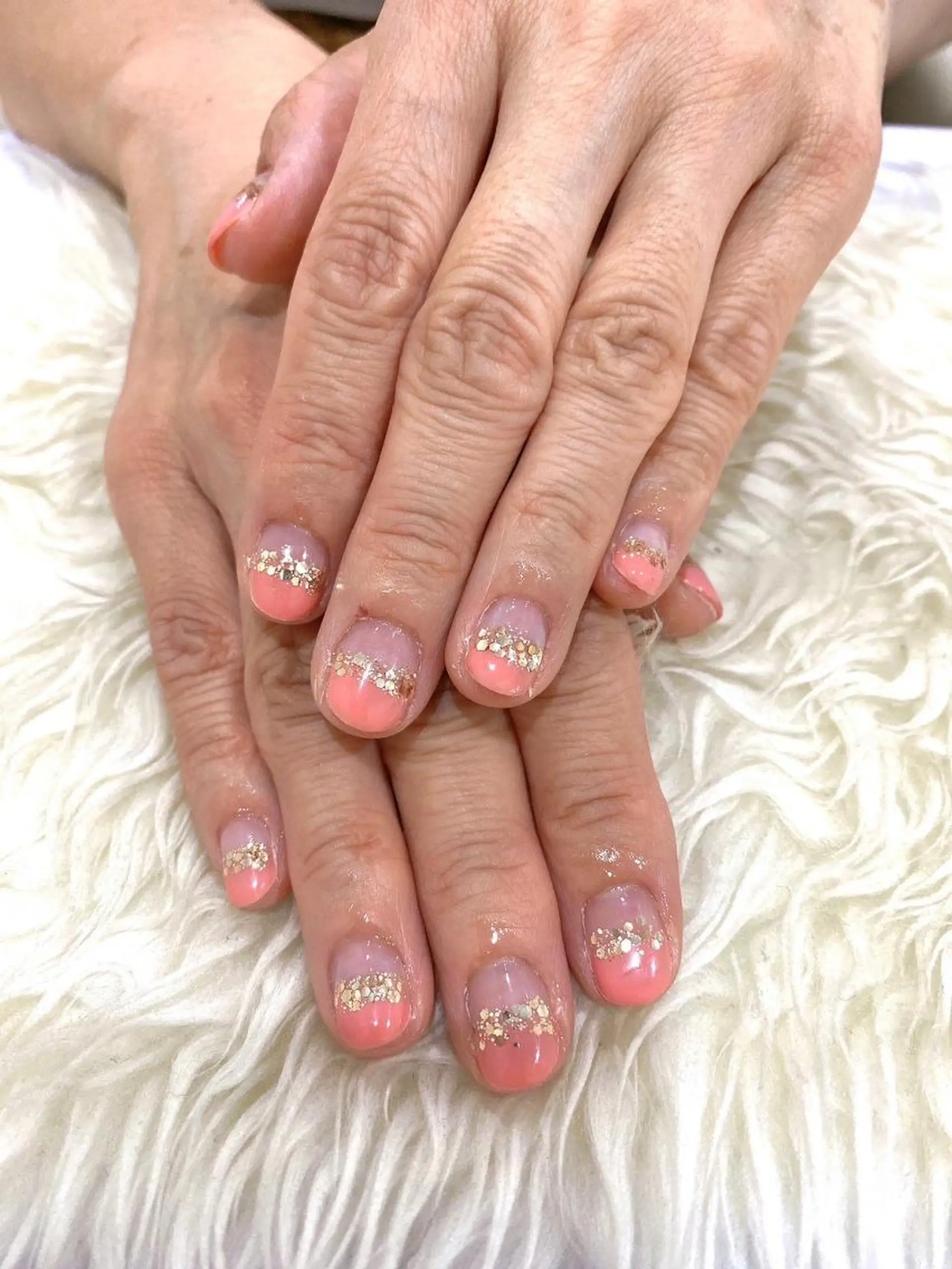 ネイル アニマル柄 長さ出し ジェルネイル グラデーション 韓国ネイル ハンドネイル Nail&eye Belire 新宿のネイルデザイン