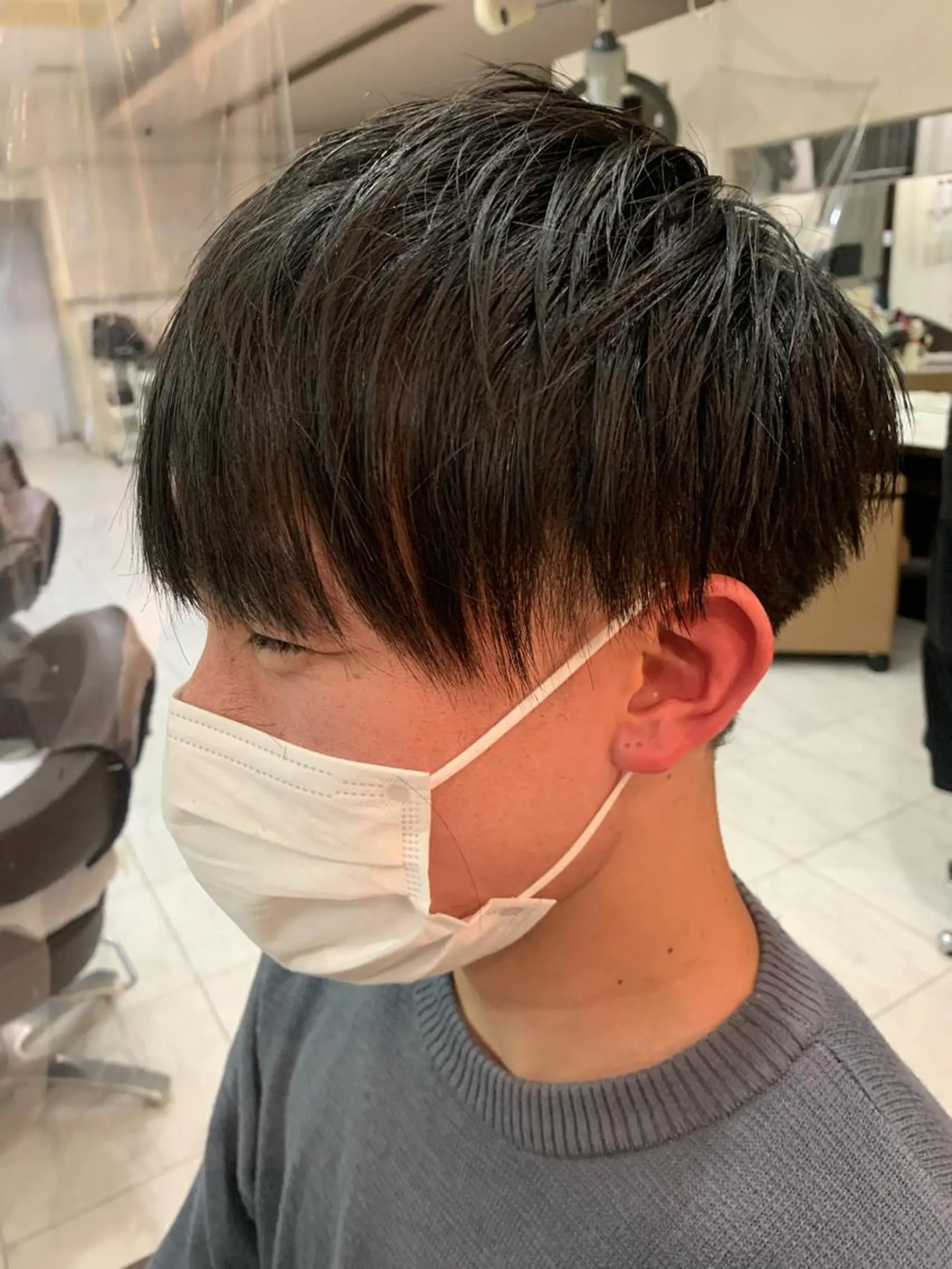 メンズ RIKA💙パーマ 艶カラー💙のヘアスタイル