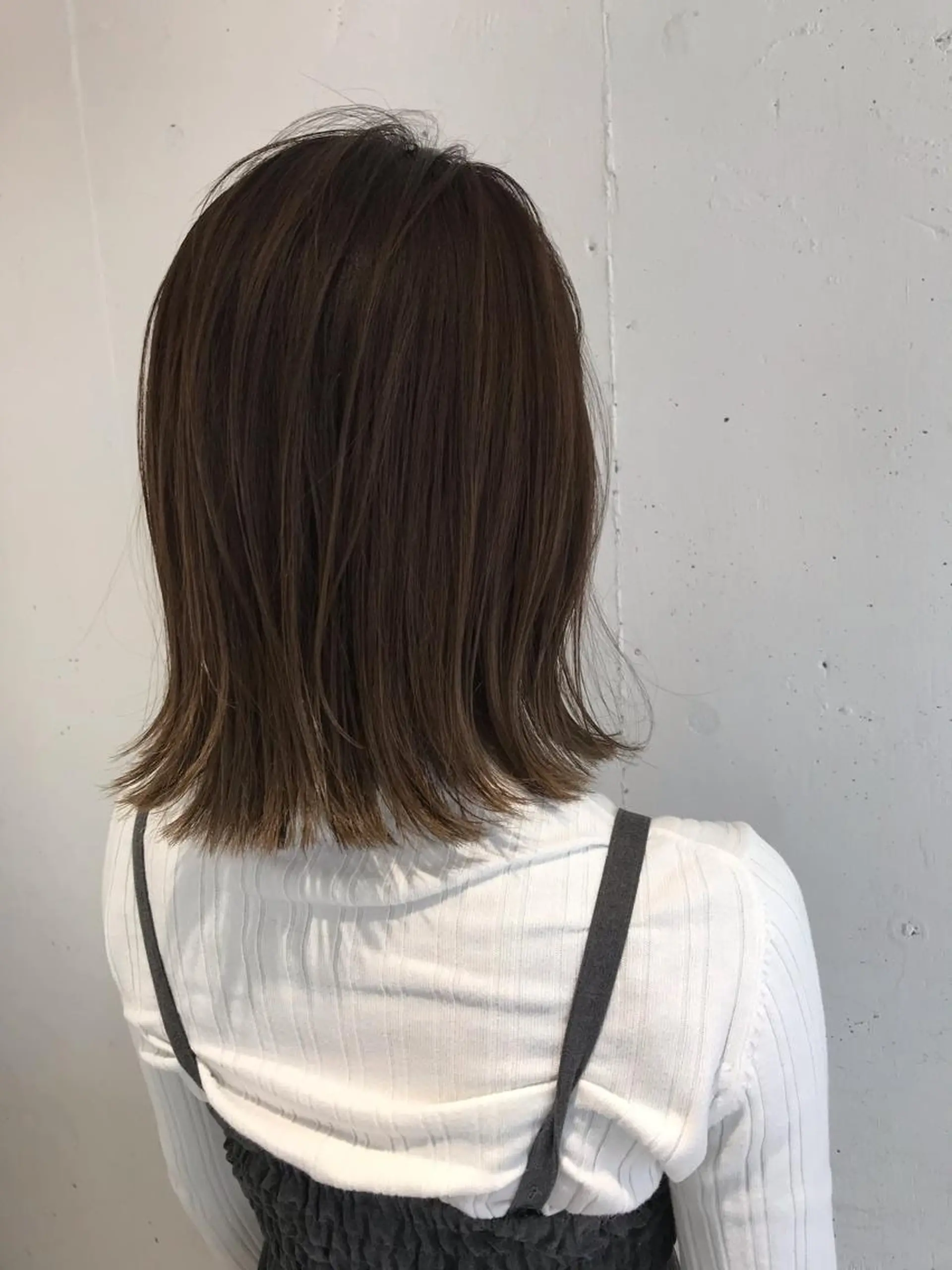 ミディアム ヘアカラー 韓国レイヤーカット◎ 山本勝志のヘアスタイル