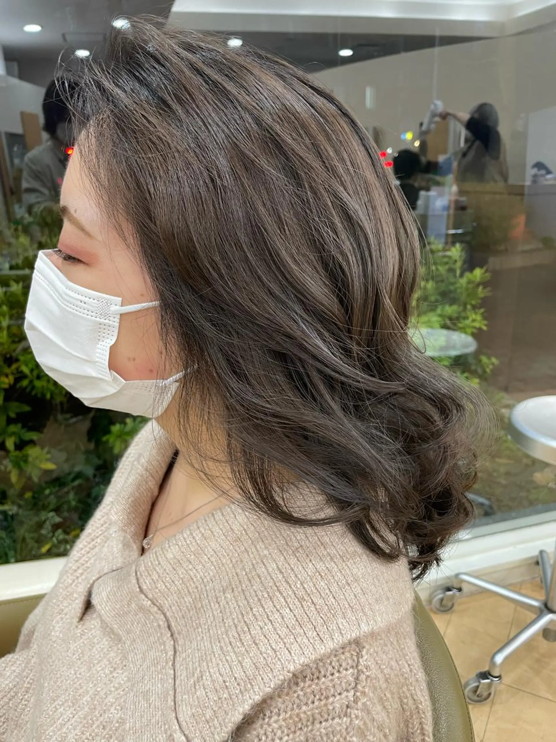 ミディアム 福原 亜祐美のヘアスタイル