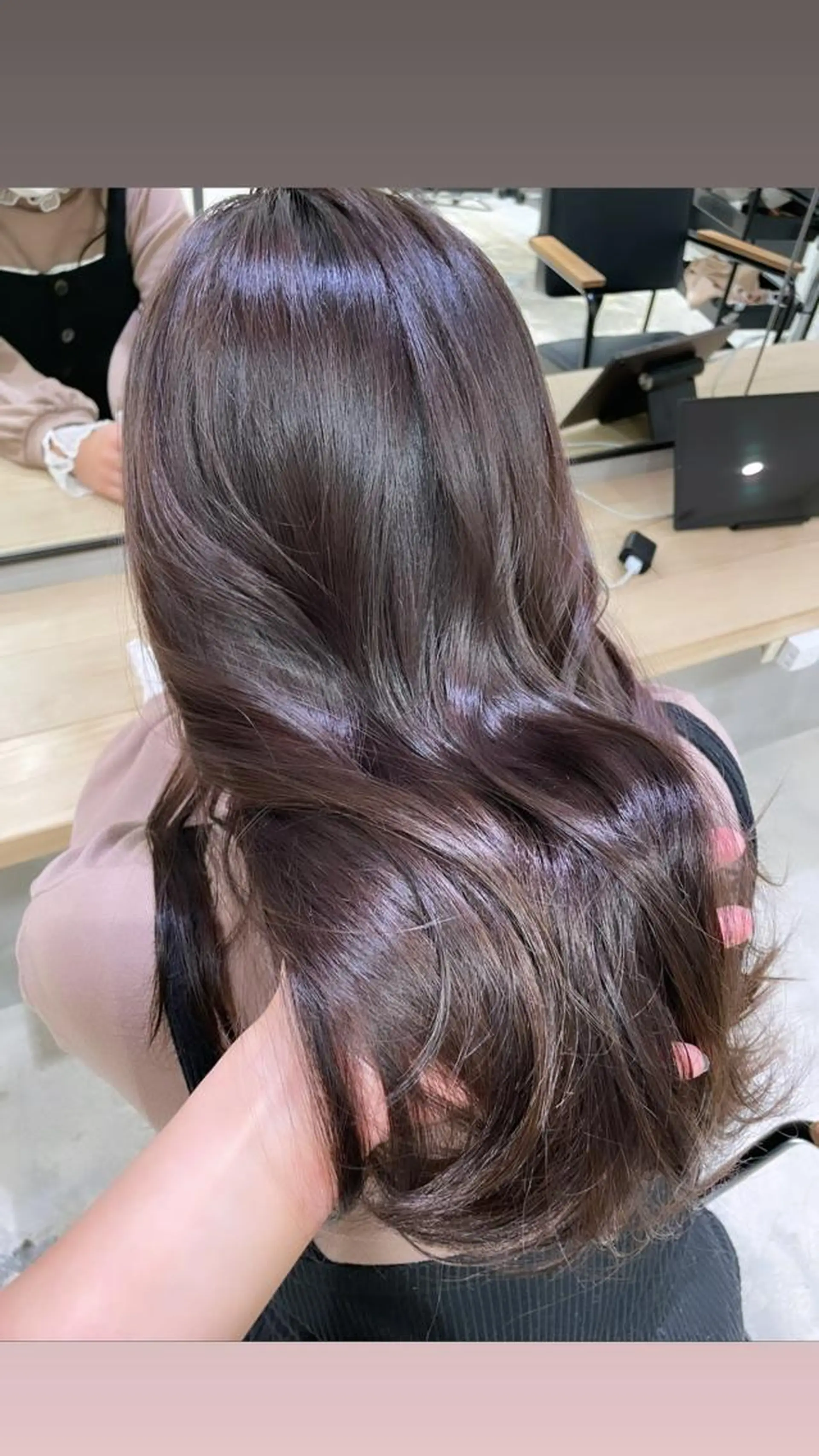 セミロング ラベンダーベージュ HIBIKI/原宿 ハッシュカット🪄のヘアスタイル