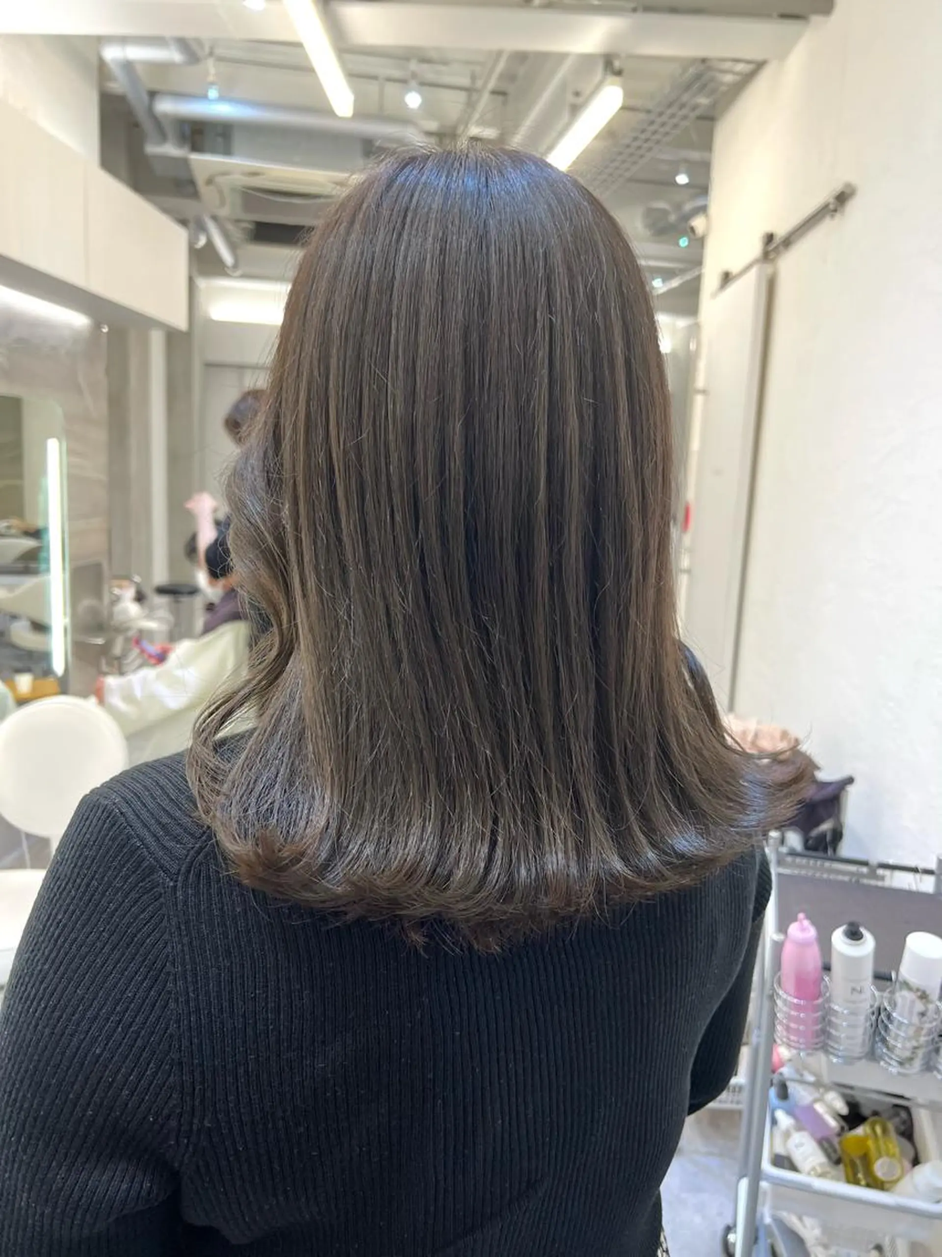 ミディアム カラー ヘアアレンジ レイヤー/透明感 🍃鈴木裕介のヘアスタイル