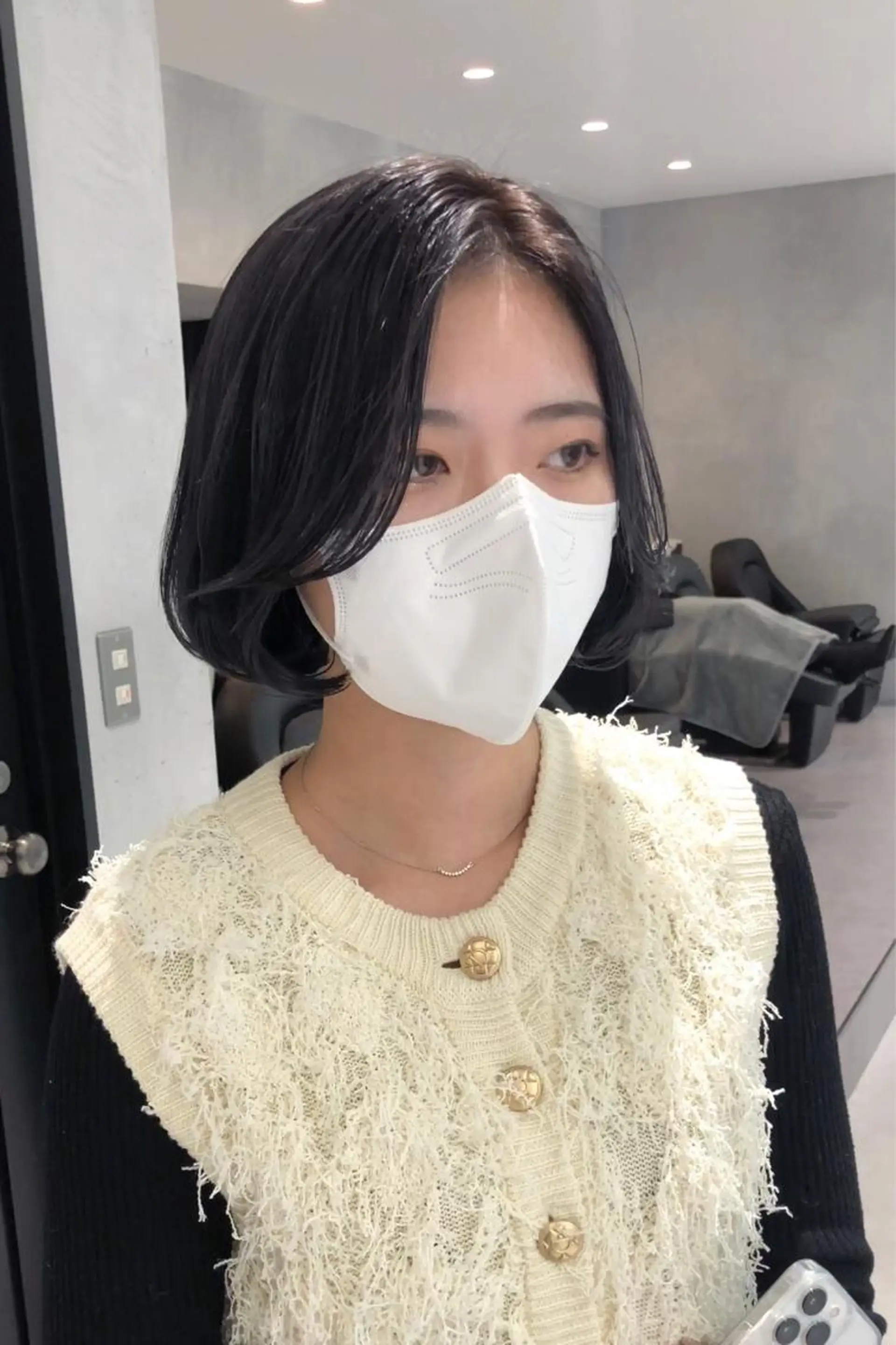ショート カラー ボブ 韓国風ヘア カット ヘッドスパ 髪質改善/顔まわり 石原のヘアスタイル