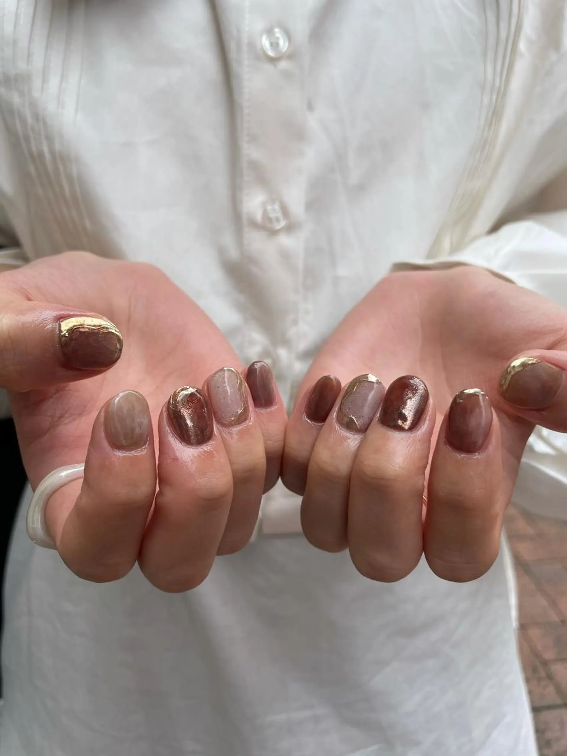 キッズ ハンドネイル 【淡色color/ nail】maikoのネイルデザイン