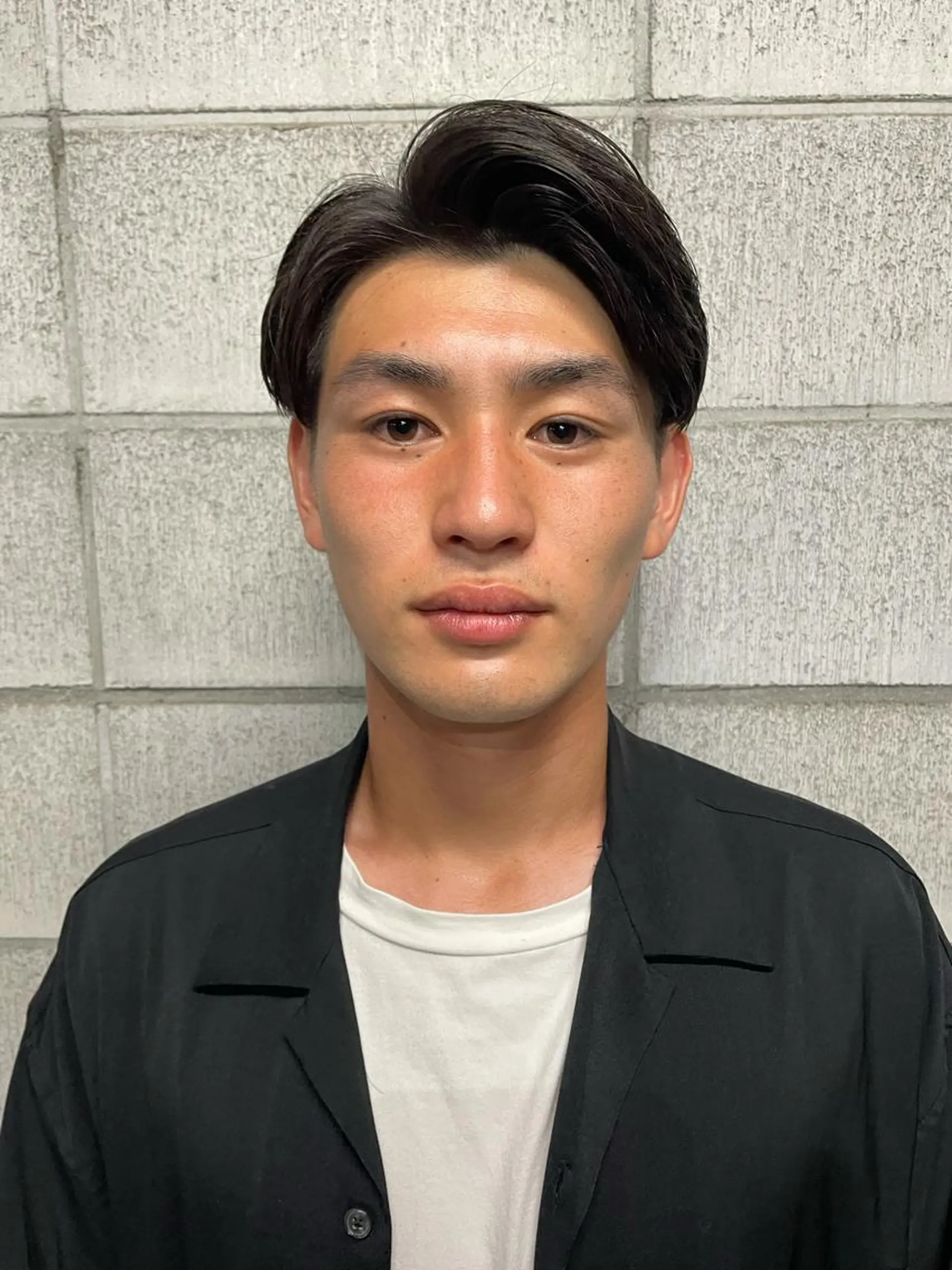 ミディアム カット スパイキーパーマ 柏NO1 藤本葉のヘアスタイル
