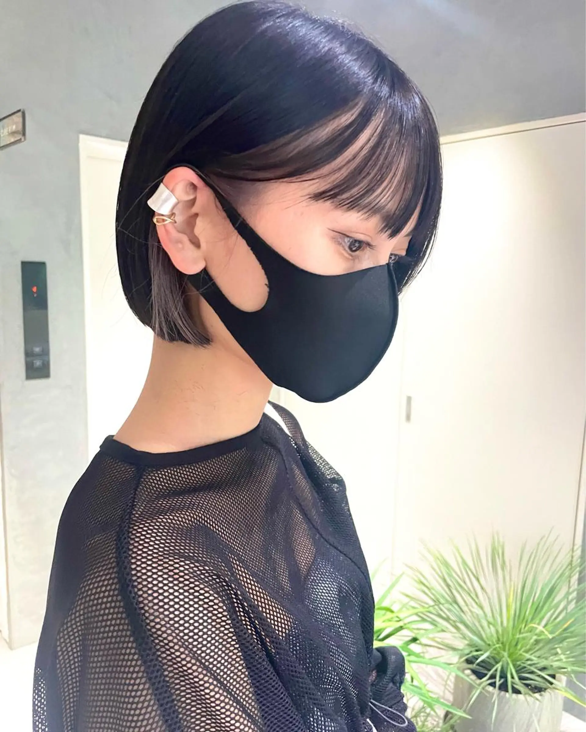 ショート ボブ 髪質改善 カット 美髪矯正/艶カラー ボブ/栄/鐘ヶ江純也のヘアスタイル